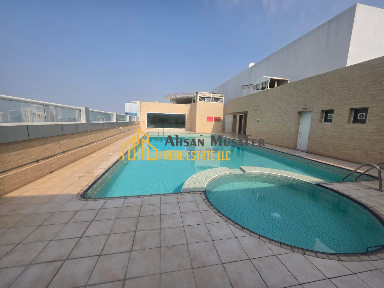 NO COMMISSION//GYM POOL KIDS PLAY AREA FREE//PRIME LOCATION//+10DAYS FREE+2BHK WITH THREE WASHROOMS AL TAWUUN SHARJAH