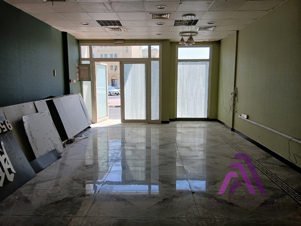 shop available for rent parking view and two months free