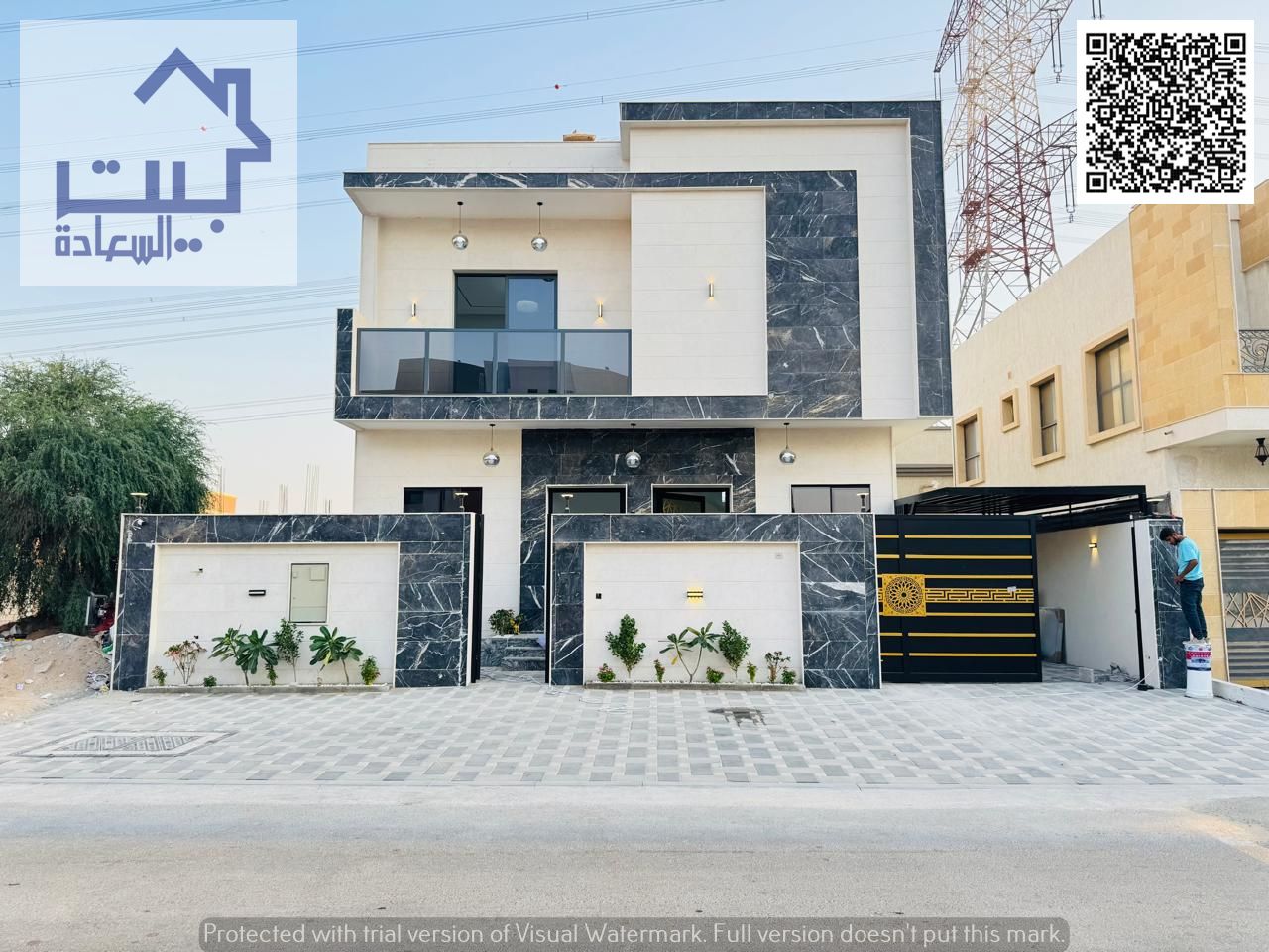 The villa of your dreams, with water and electricity, next to the famous Al Jamidiya Park, at an attractive price (negotiable), directly behind servic
