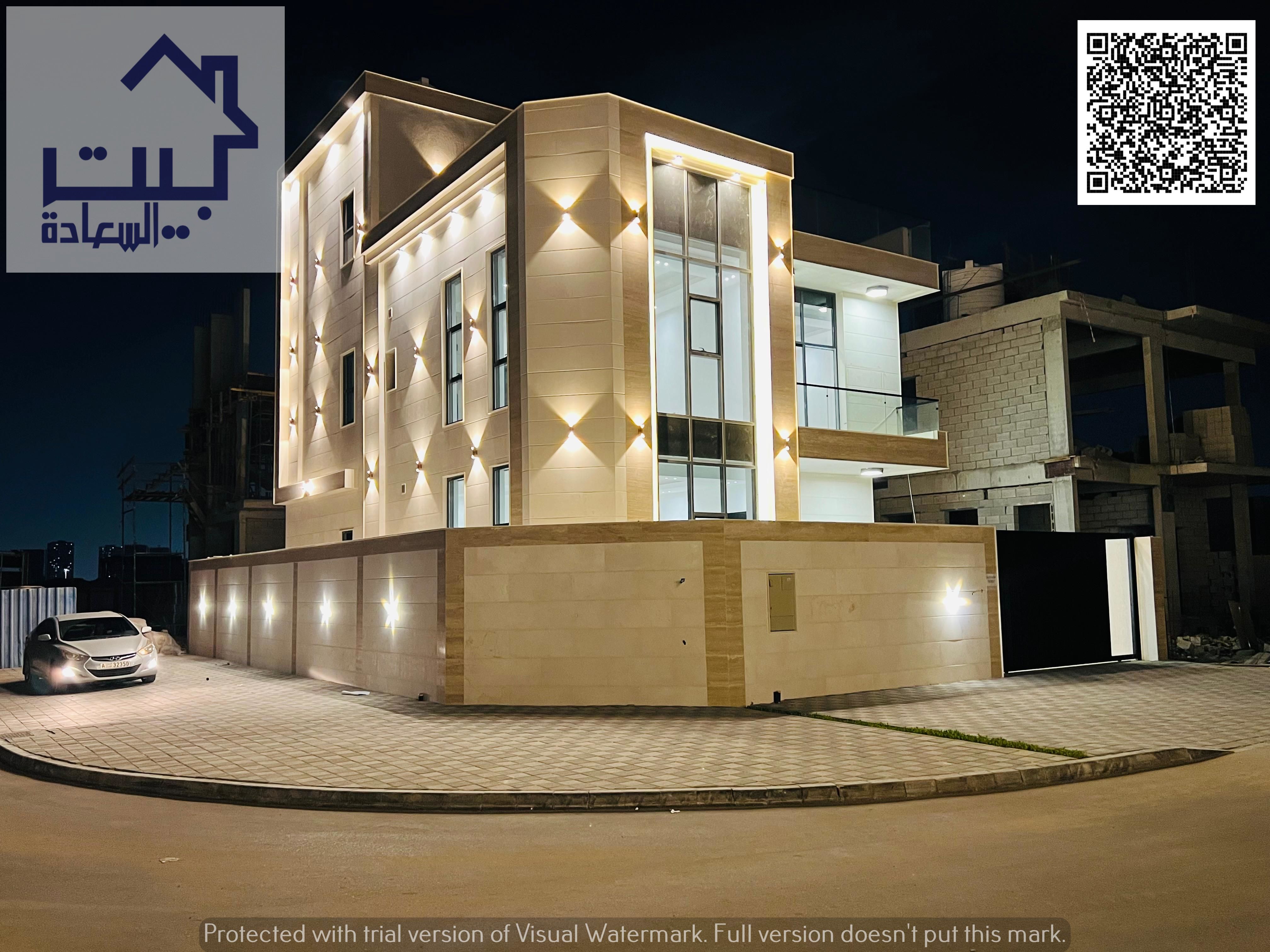 The luxurious corner villa of your dreams, next to services, on Sheikh Mohammed bin Zayed Road. Freehold for all nationalities, two floors and a roof.