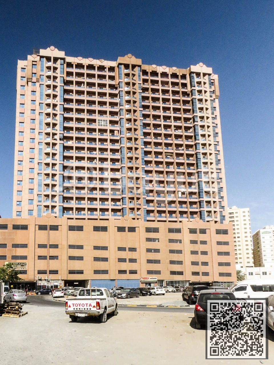 SPACIOUS BIG SIZE TWO BEDROOM HALL WITH PARKING IN NUAIMIYA TOWER C AJMAN