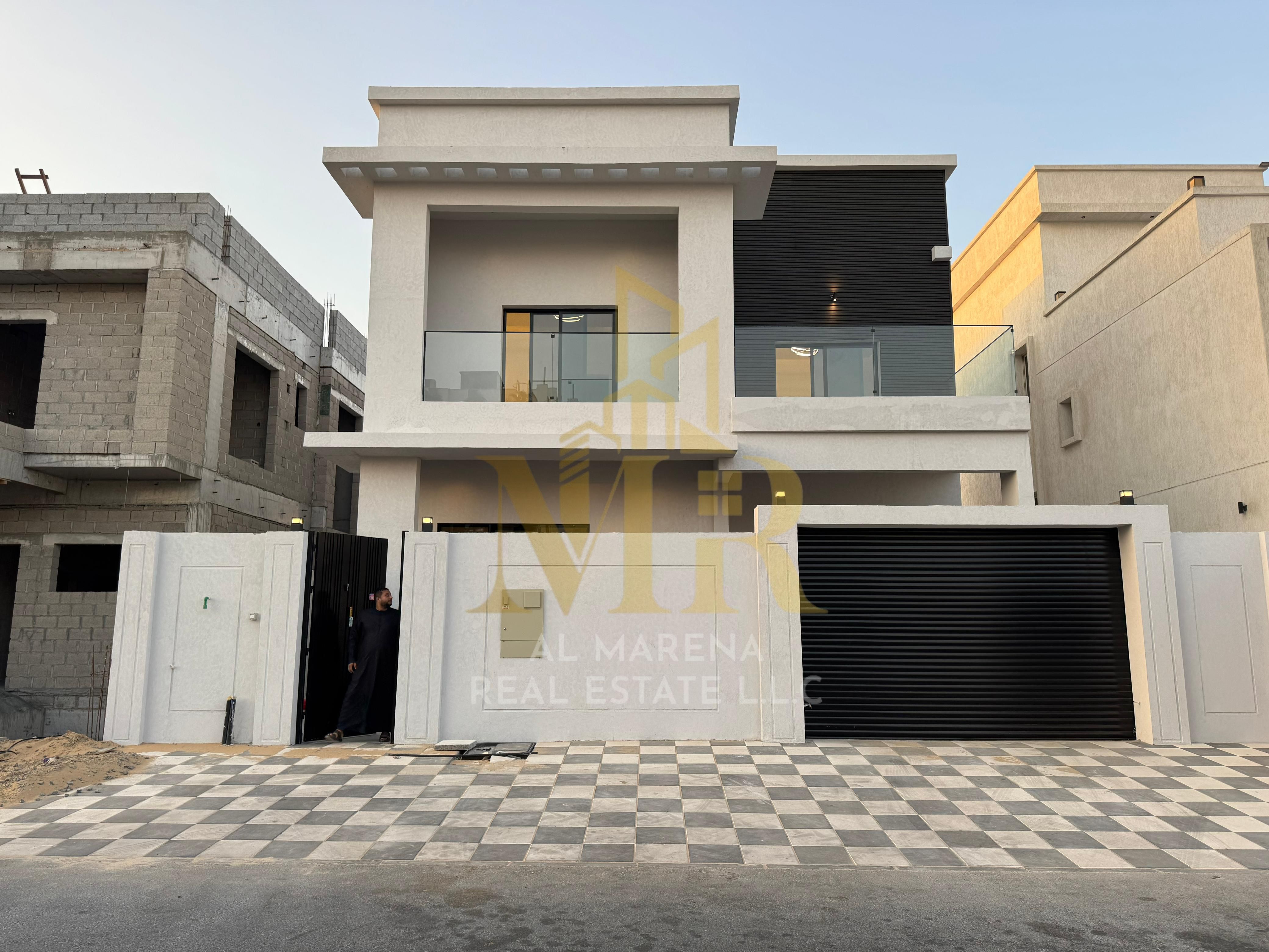 For sale: A modern villa with a wonderful design behind Al Hamidiyah Park, including air conditioning, at a negotiable price, with a down payment of o