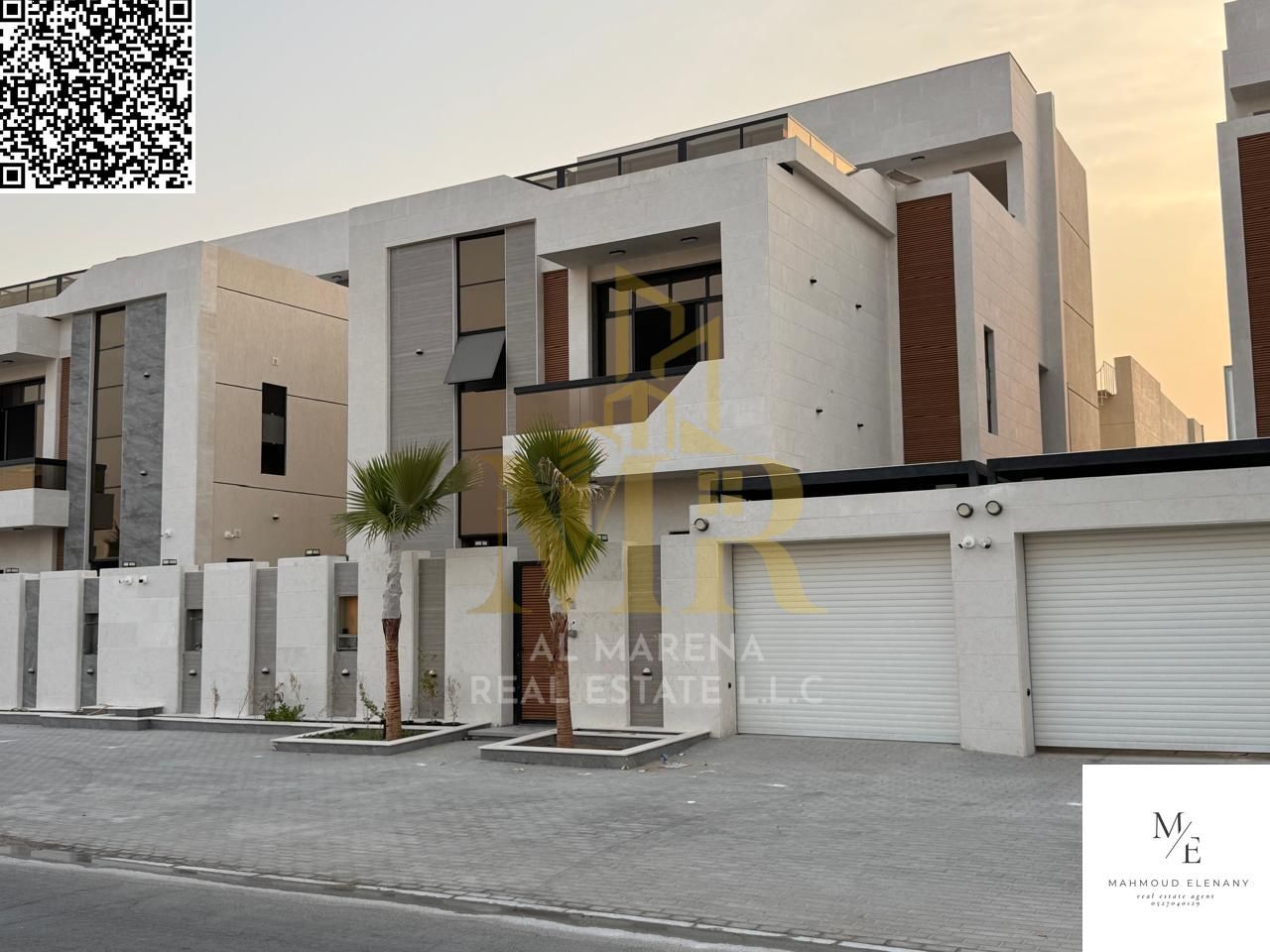 Luxurious villa with a modern design in Al Bahia. Live in luxury in a charming villa at a price that includes electricity, water, and air conditioning