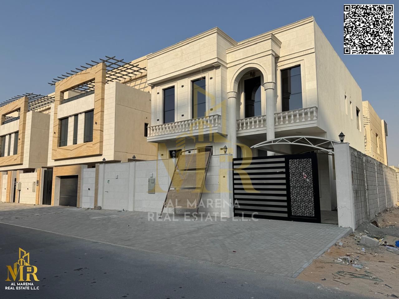 Seize the opportunity and own a luxurious classic villa in Ajman for sale, first resident, freehold, central air conditioning, personal finishing, set
