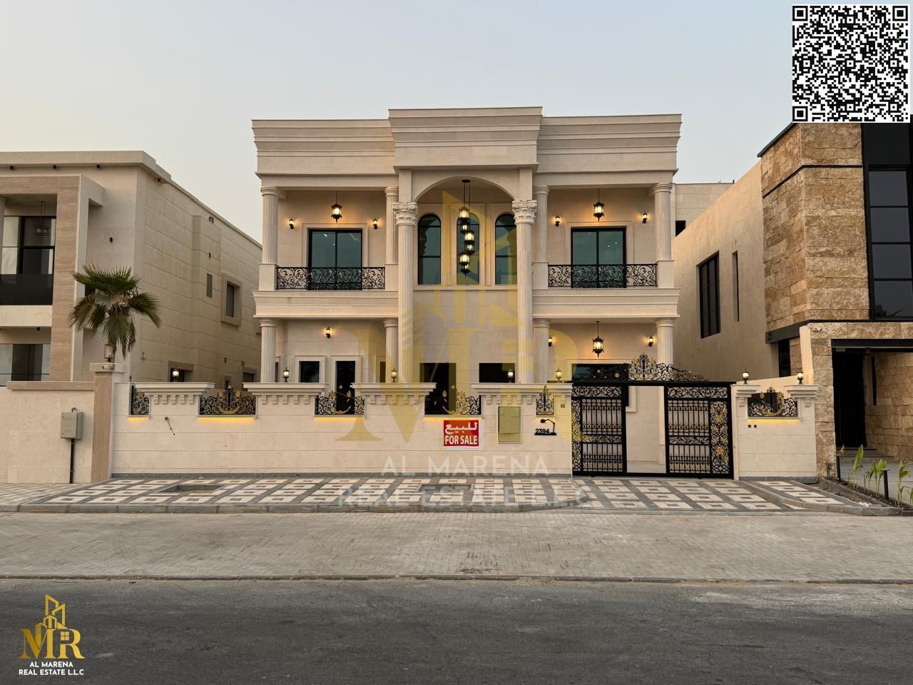Classic villa, large area, freehold for all nationalities for life, including air conditioning