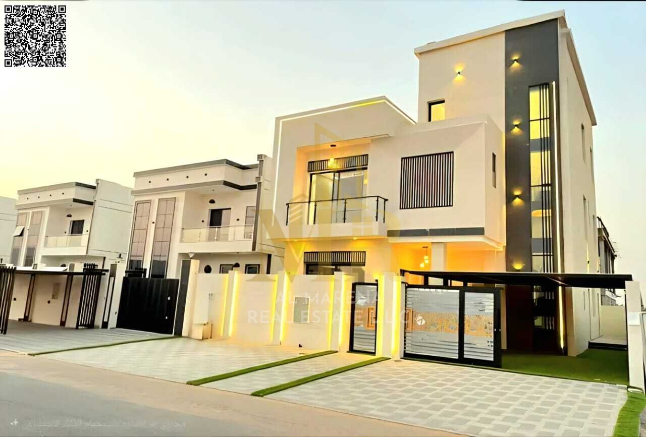 A villa with a price inclusive of registration and ownership fees on the main street, ready for occupancy in the most upscale areas of Ajman. Freehold