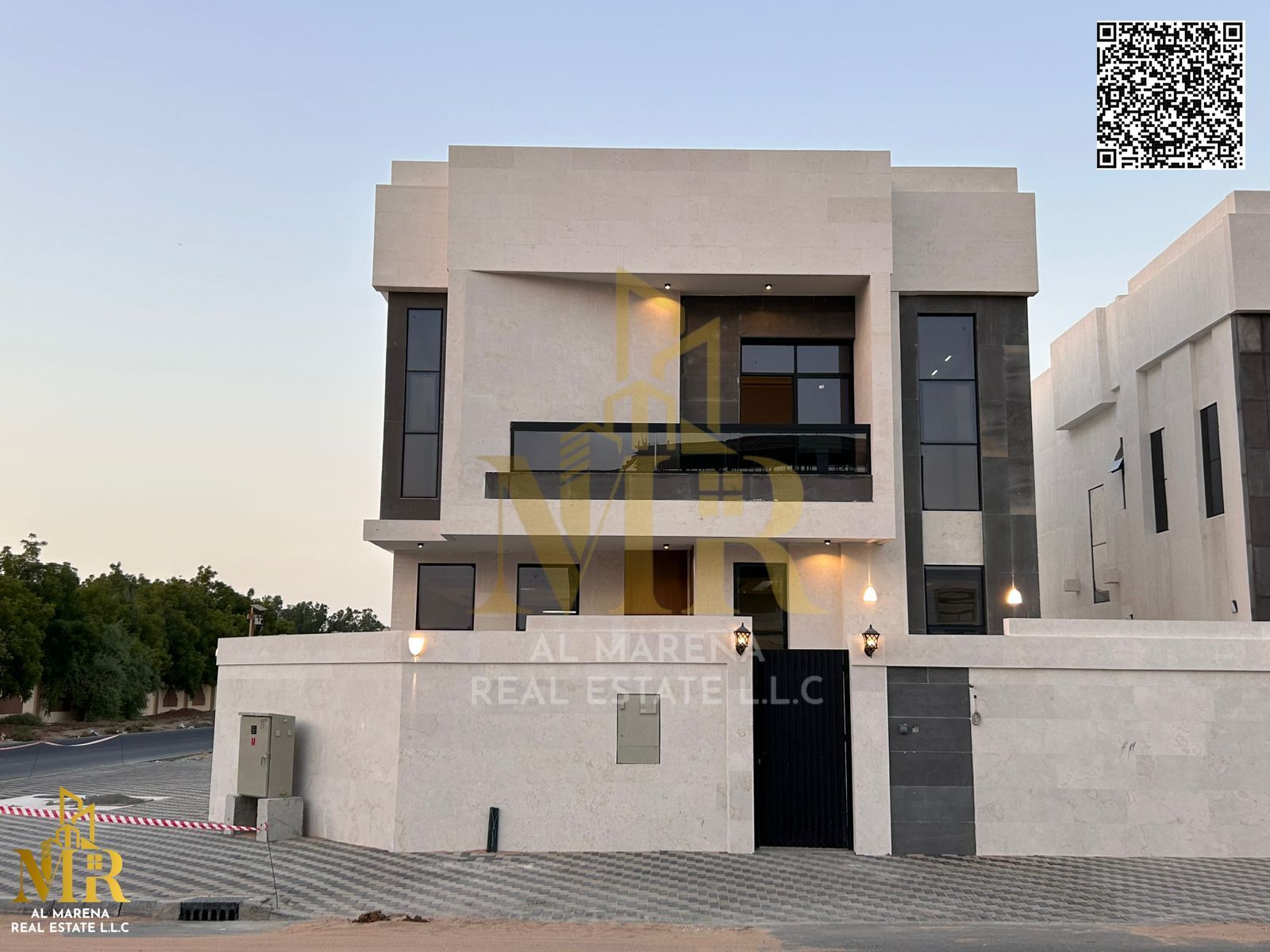 Luxury villa - Ajman, corner of two streets, including registration and ownership fees - for all nationalities