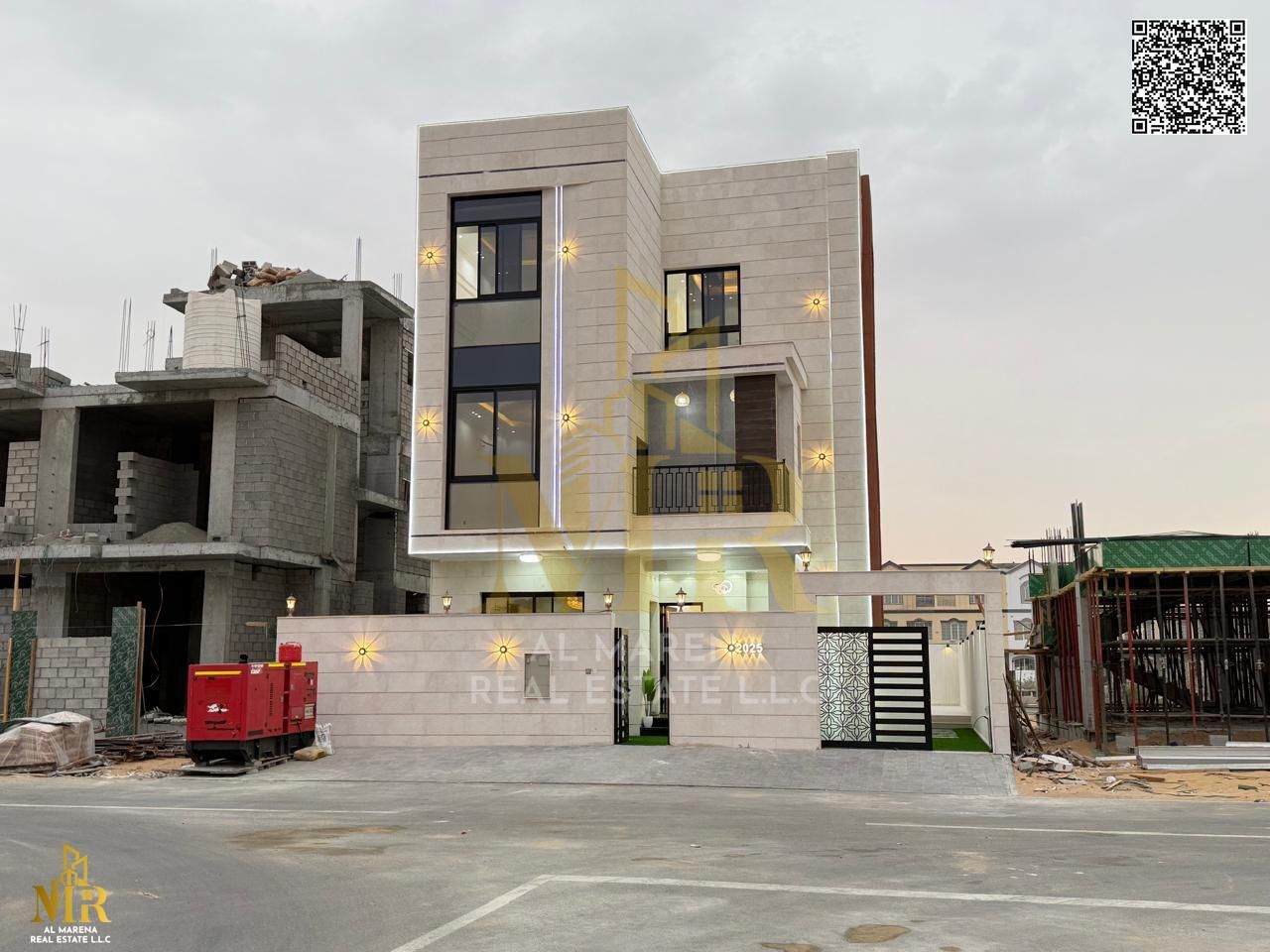 Includes electricity, water, and air conditioning. It has a swimming pool and is close to Mohammed bin Zayed Road and Emirates Transit.