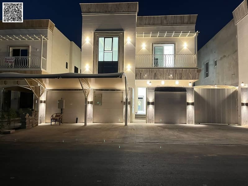 For sale, a luxurious, modern two-story villa, including air conditioning, electricity and water, with high-end finishes.