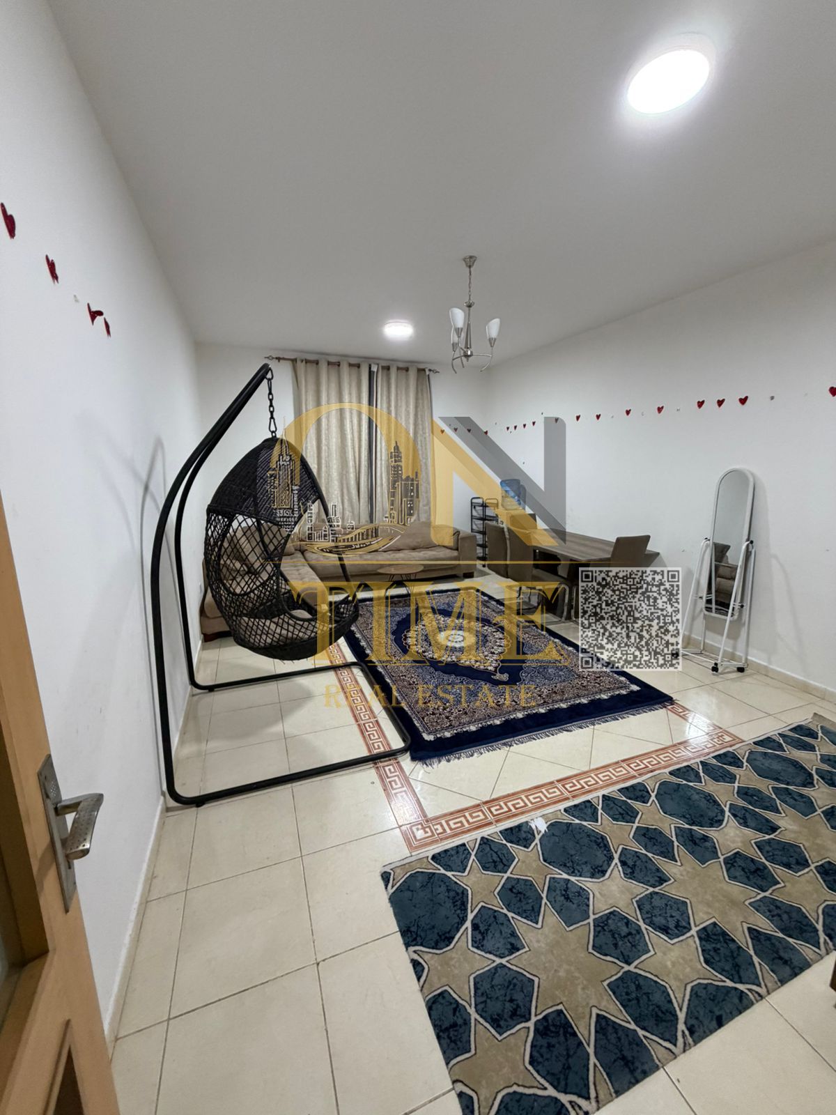 Available now for rent: A two-bedroom apartment with a hall in a very prime location