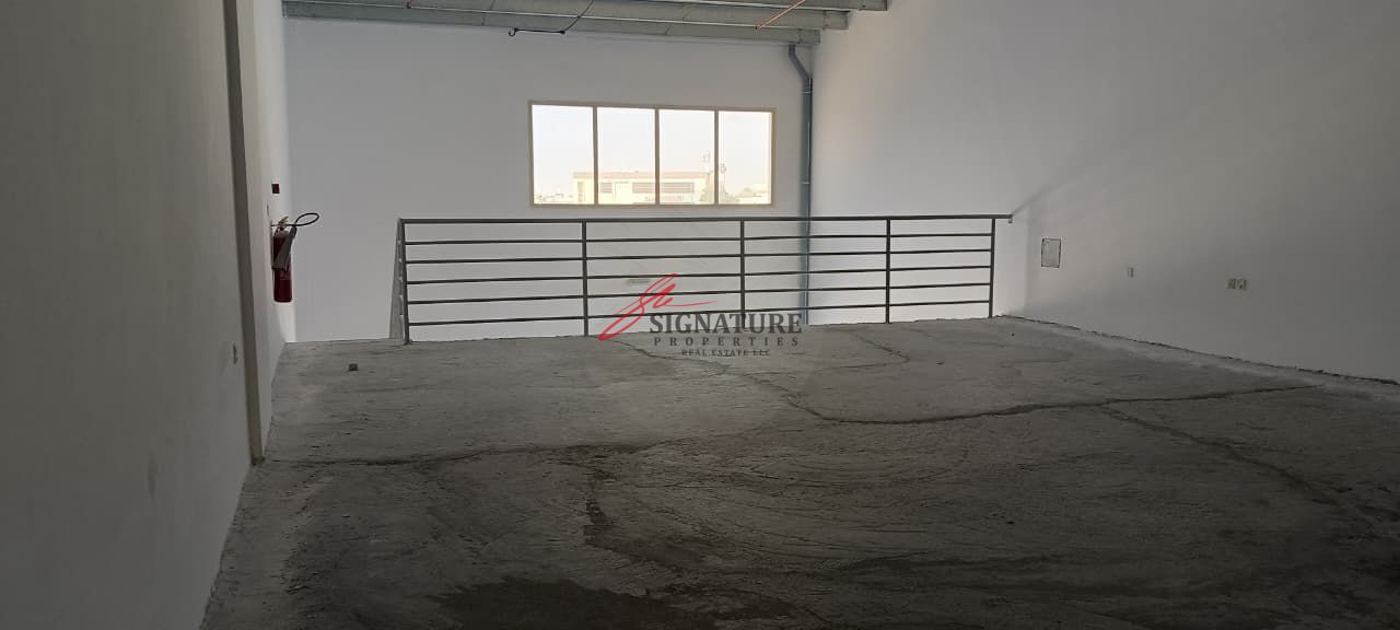 Brand New 2433 Sqft with Mezzanine Warehouse for rent 3 Phase Electricity in Jurf Industrial Area 2 Ajman