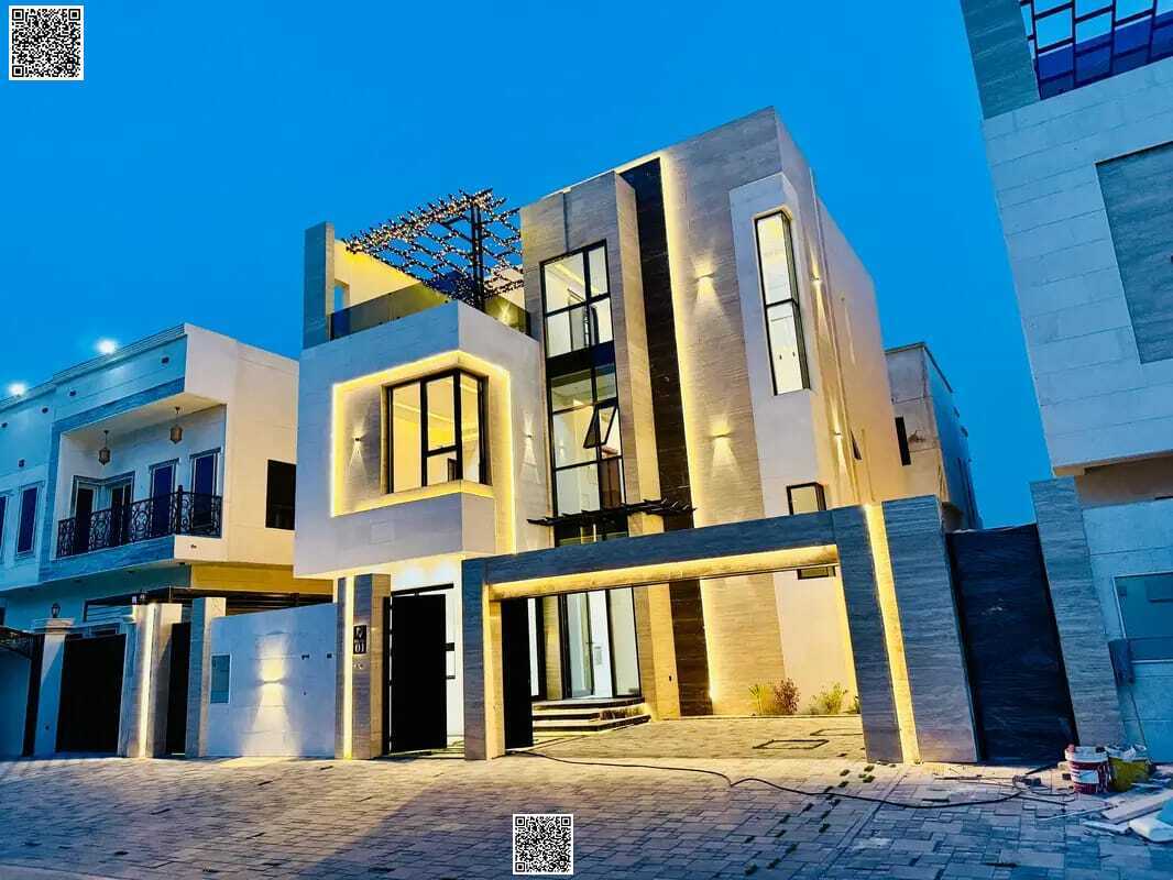 For sale, a villa directly from the owner, modern, luxurious, including air conditioning, electricity and water, large areas, high-end finishes