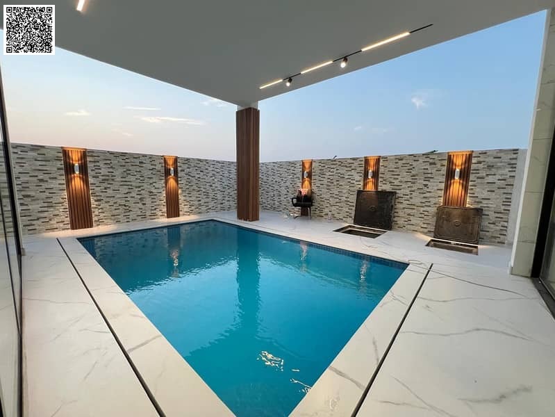 For sale directly from the owner, a villa with a swimming pool, including registration and ownership fees.