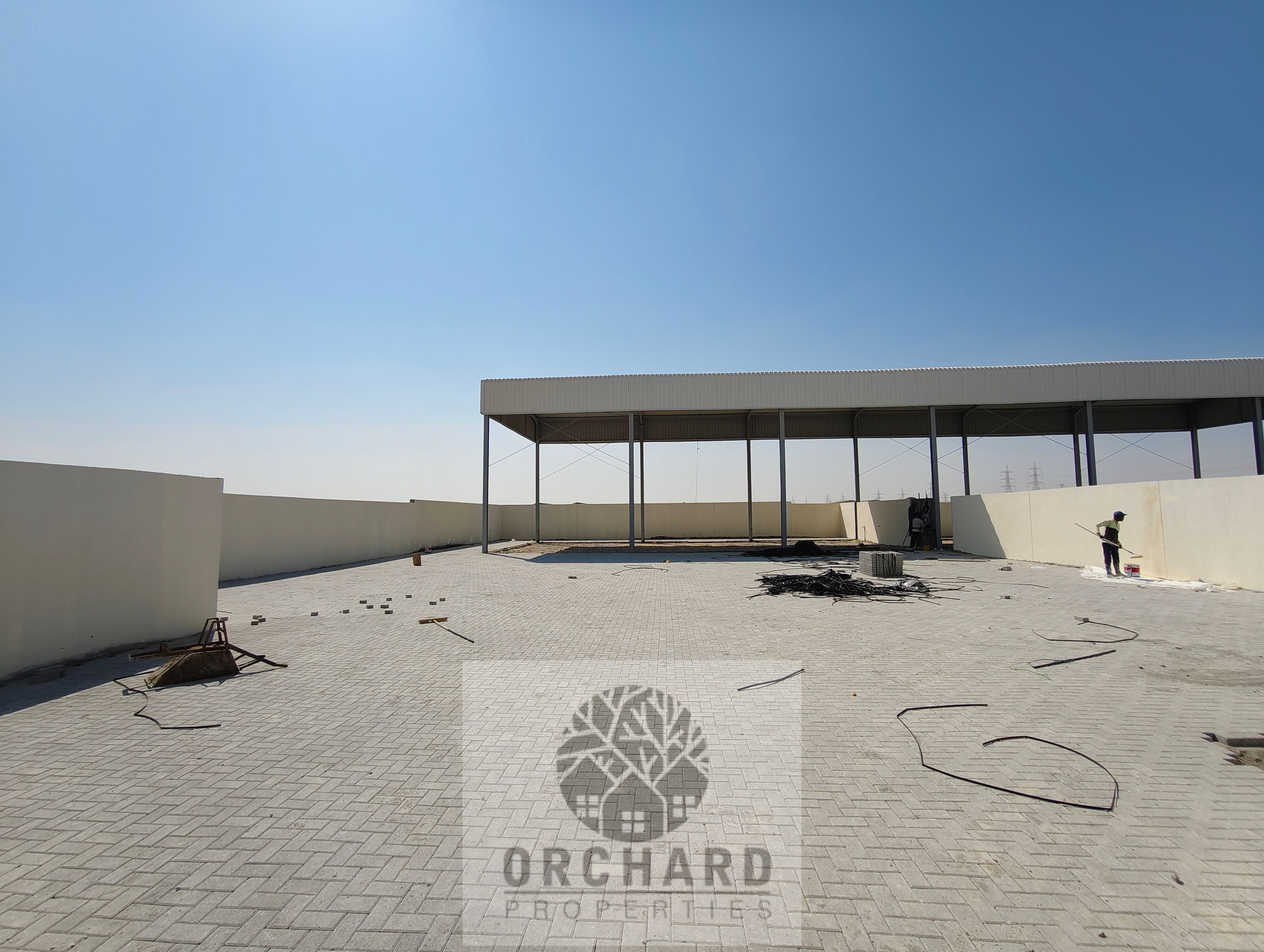 Interlock) power 50 k w/Shed/2 Offices/very Close to Emirates Road
