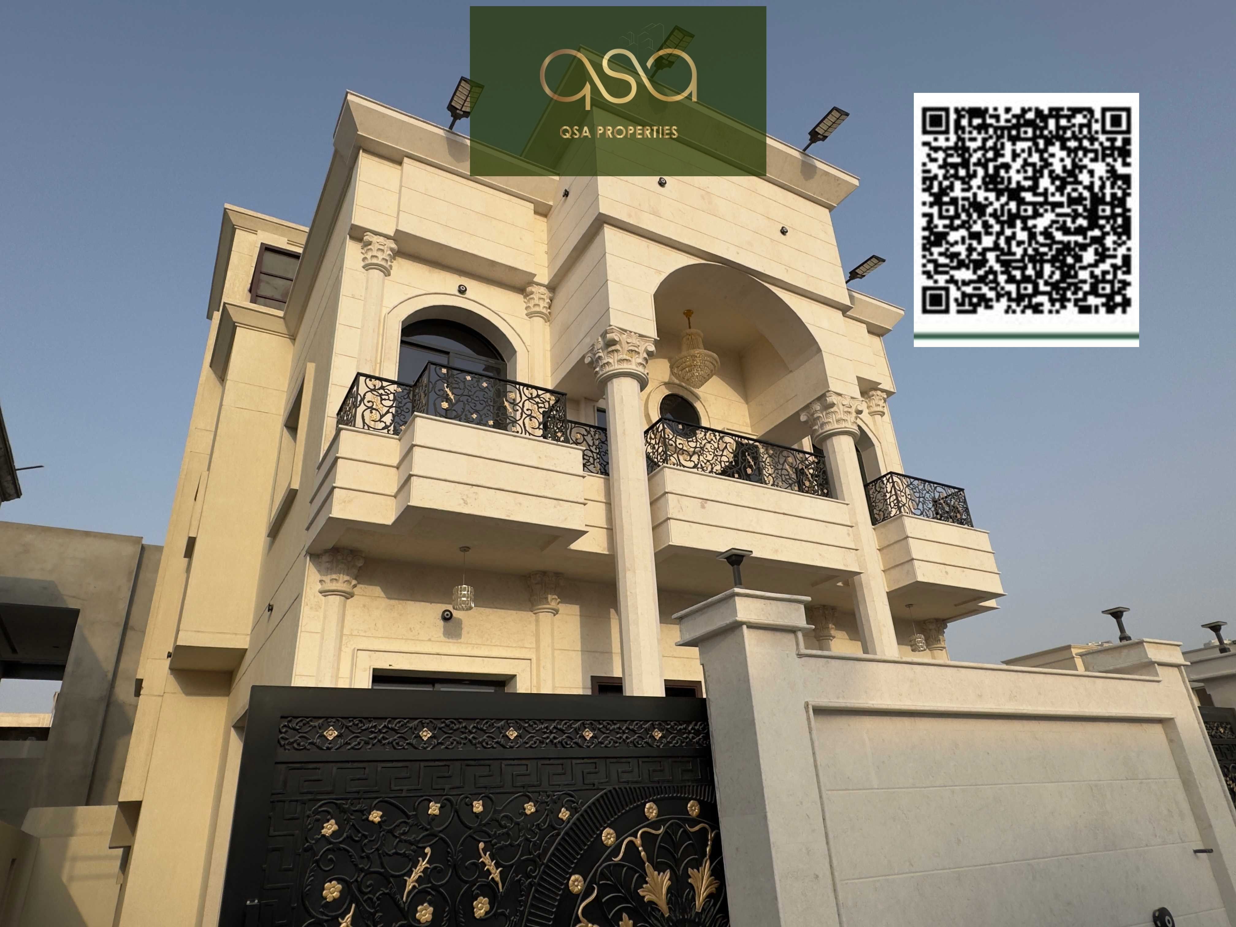 For Sale Luxury Villa 5 Rooms With Built-In Wardrobe, Rooftop, Maid's Room On Best Location Of Ajman!