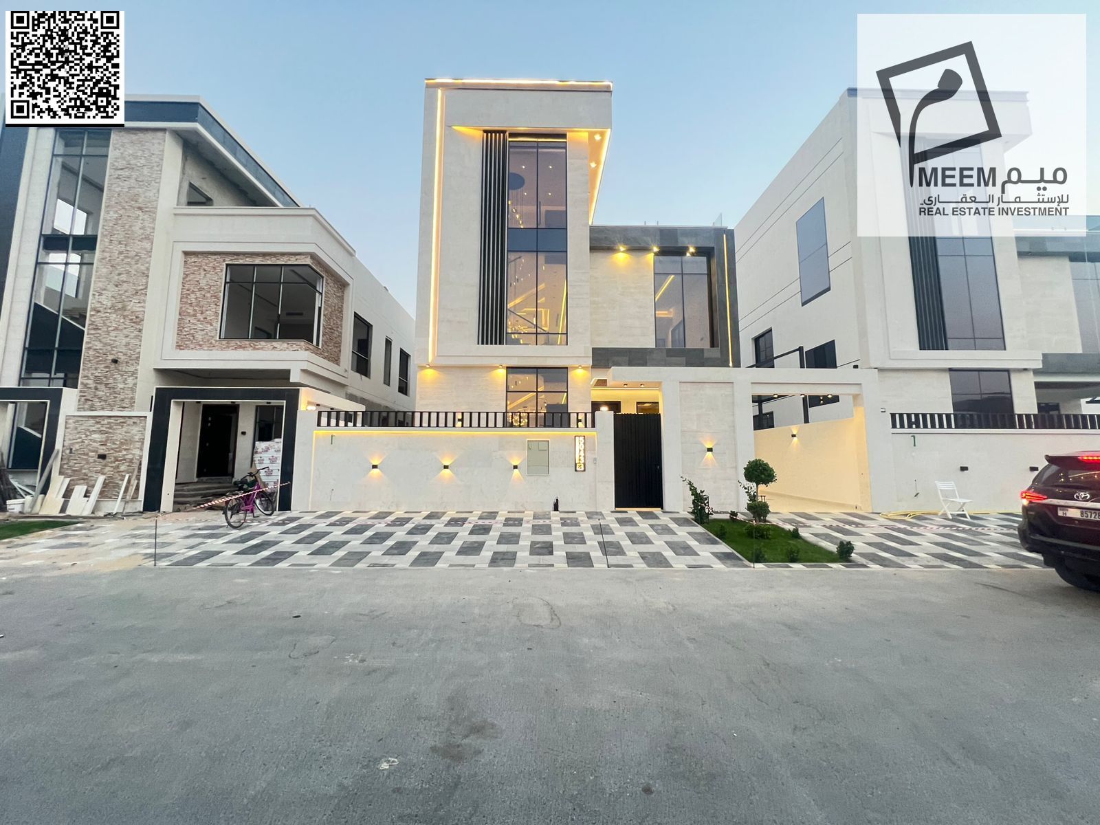 For Sale: Modern Luxury Villa in Al Yasmeen, Ajman | 3 Floors | 5 Master Bedrooms | High-End Finishing