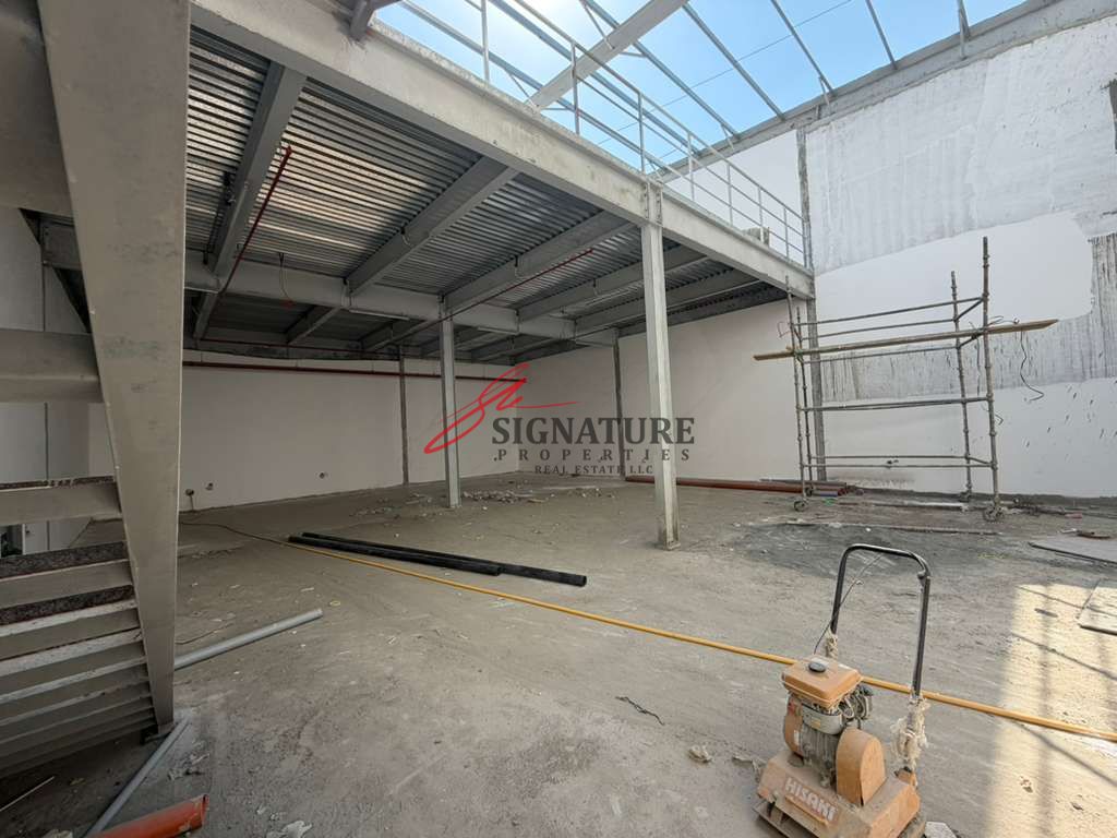 Brand New 3833 Sqft with Mezzanine Warehouse for rent 3 Phase Electricity 25 KVA in Jurf Industrial Area 1 Ajman