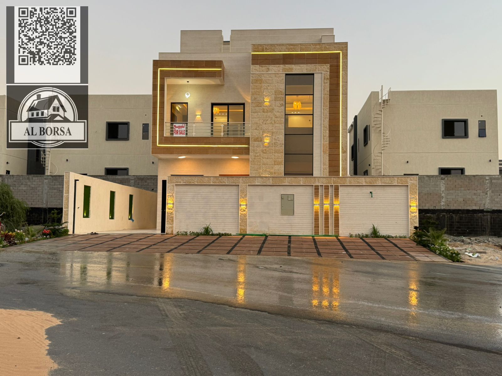 Luxury villa with modern design for sale in Al Helio 2 - Ultra Lux finishing | 4 master bedrooms + roof + 25-year warranty on insulation and construct