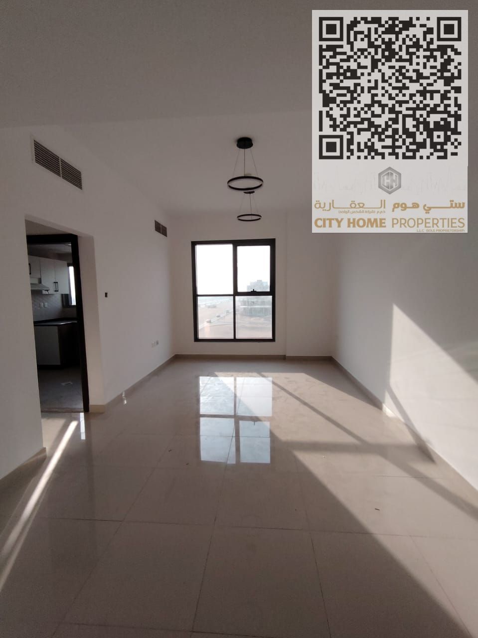 1BHK apartment, first occupancy, in Al Jurf 3, family building, near the Dubai and Sharjah exit