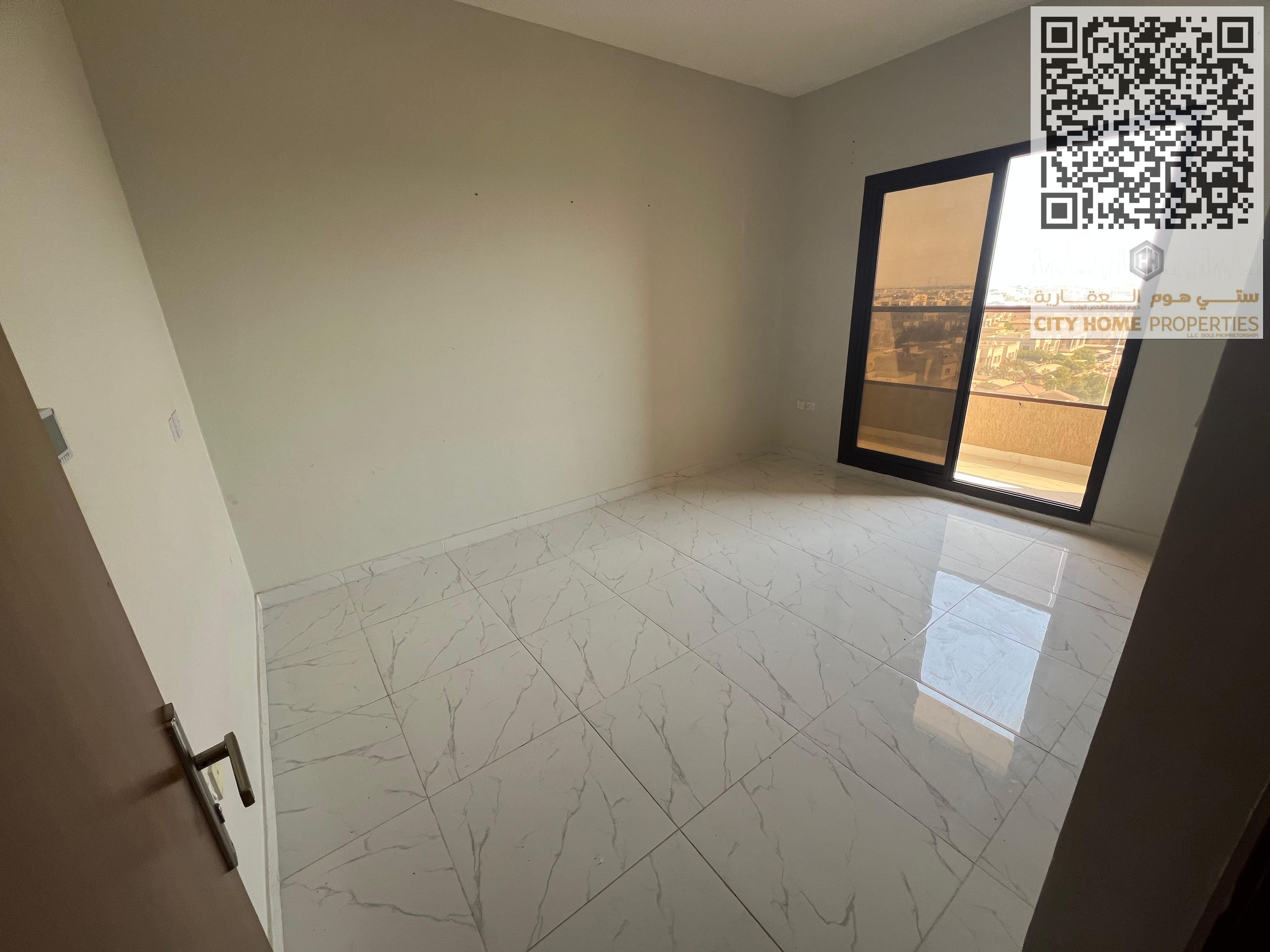 A spacious 1-bedroom apartment with a living room in Al Rawda 1, Ajman. It has built-in wall cabinets, is in a family building, and is available for a