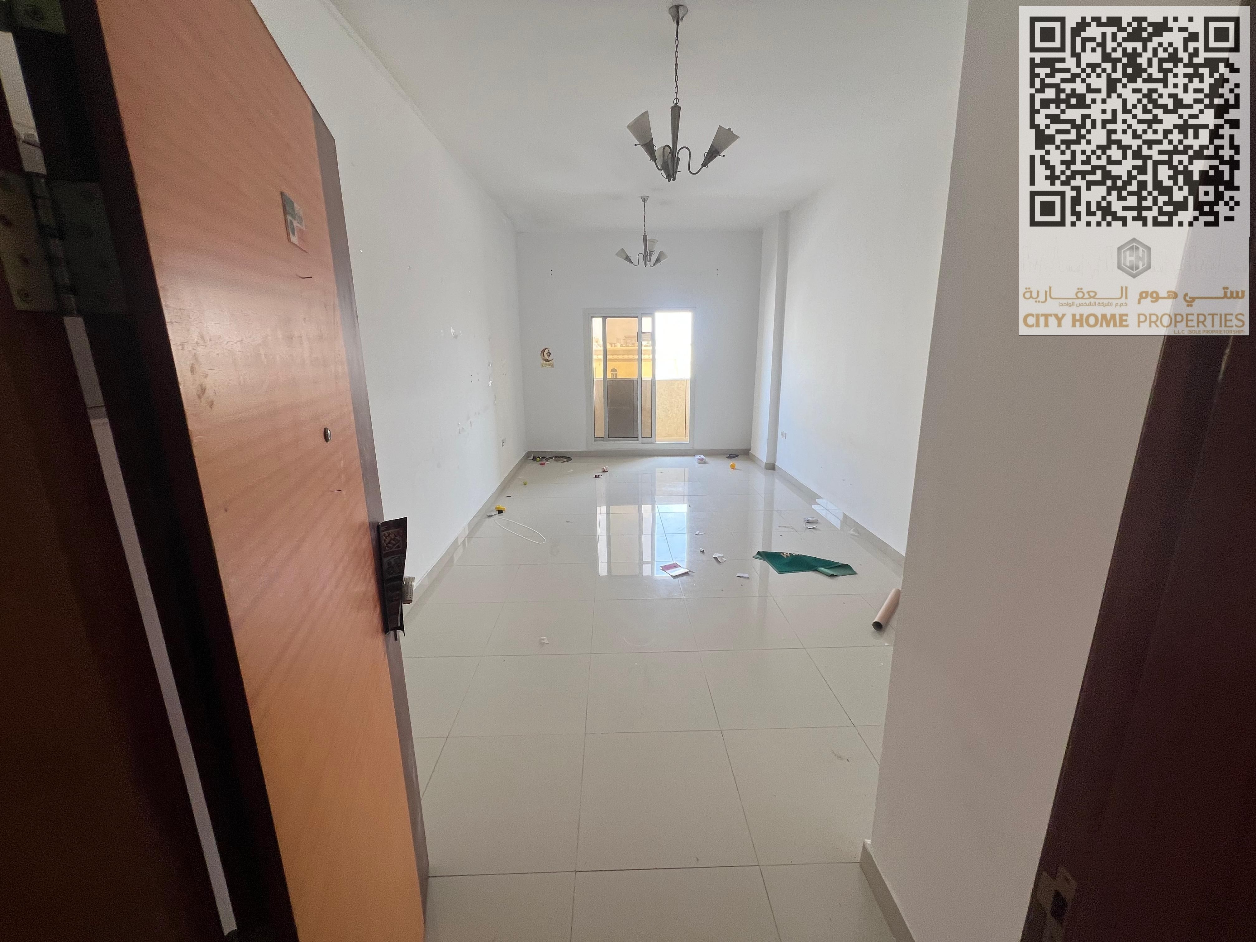 Spacious 1BHK apartment in a family-friendly building for annual rent in Al Rawda, Ajman. Located in a prime area, close to Dubai and Sharjah exit
