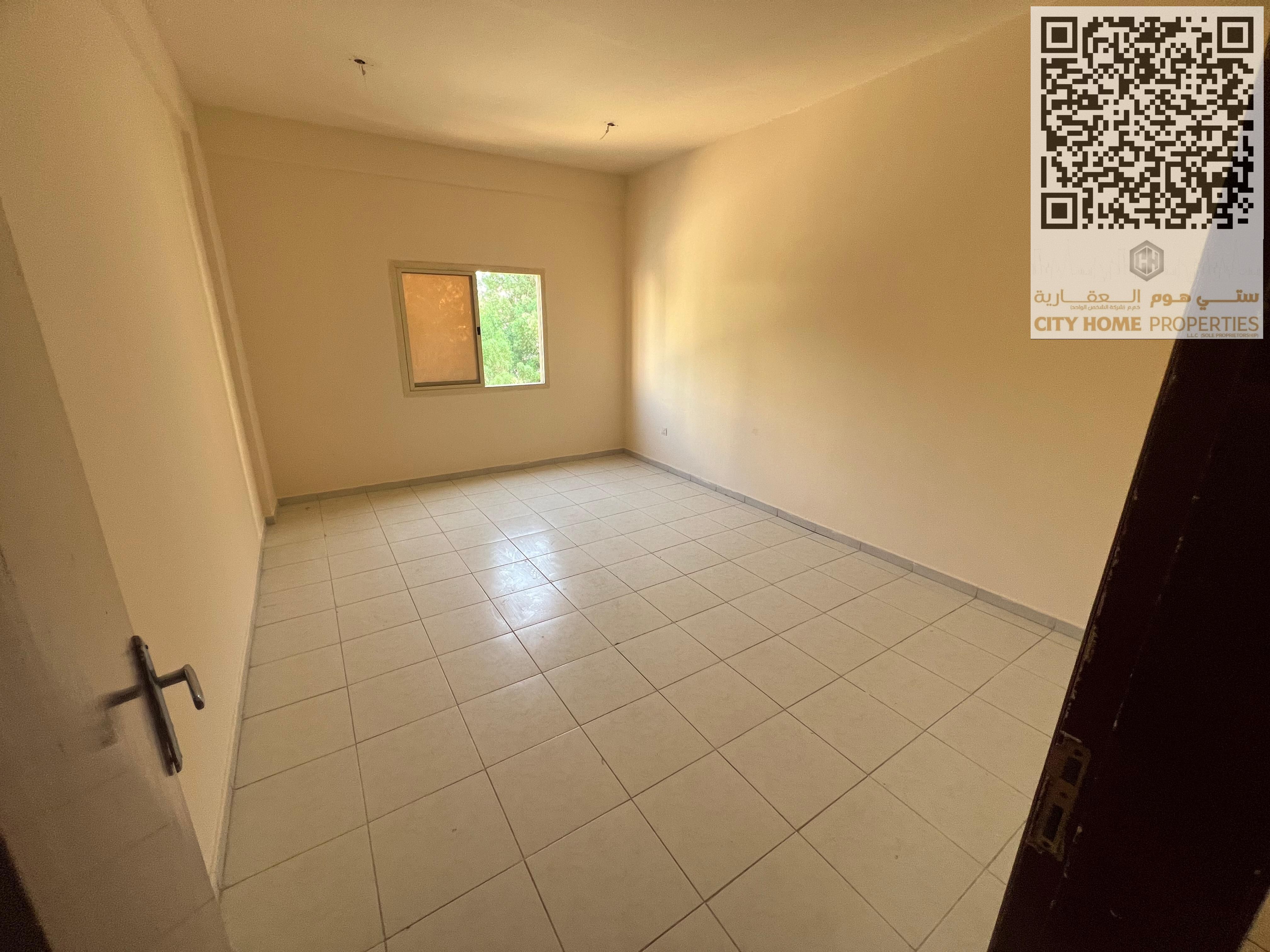 1BHK apartment in Al Rashidiya, Ajman — spacious size, family building, and located in an upscale area. Available for annual rent.
