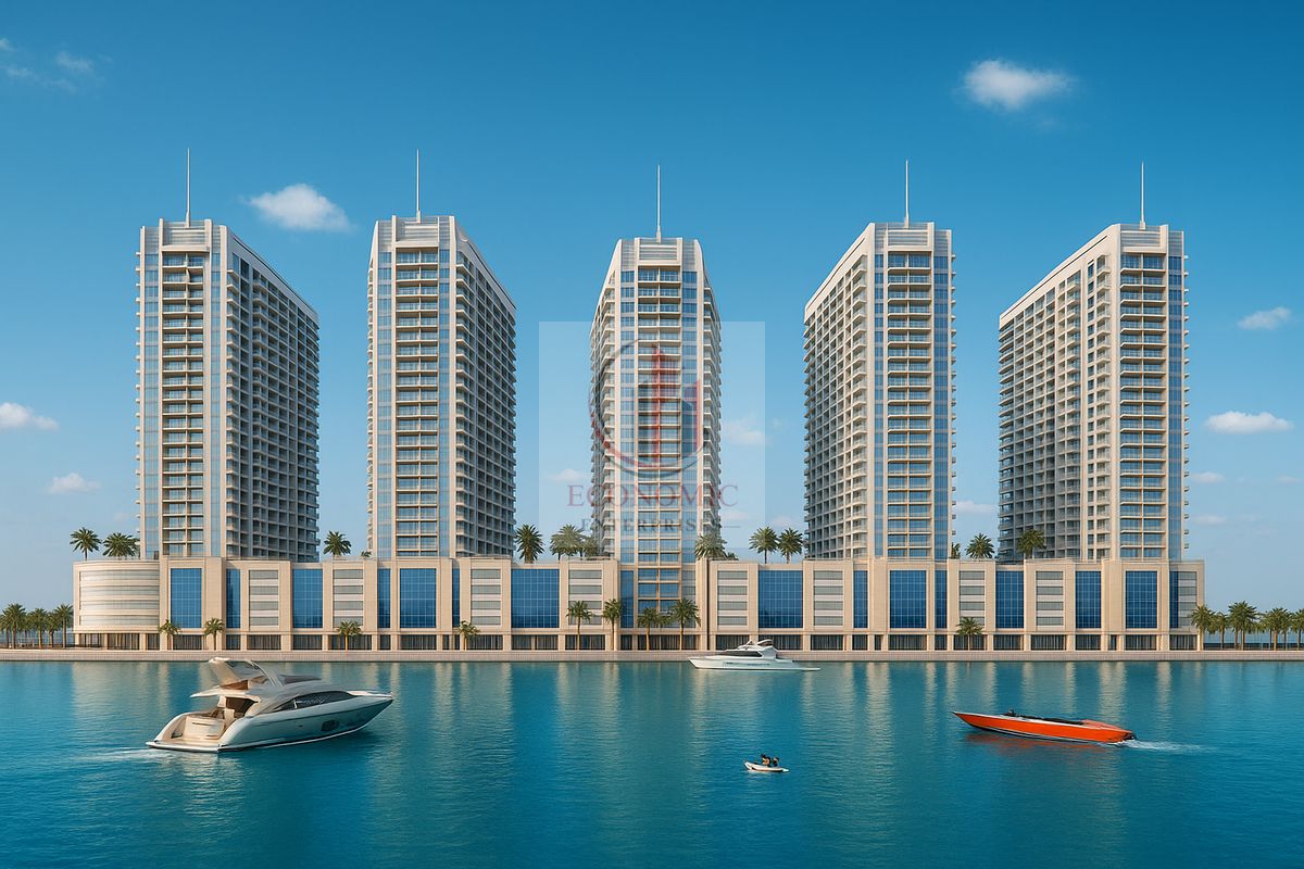 1BR Apartment in Ajman Creek Towers – Luxury Waterfront Living with 70-Month Payment Plan