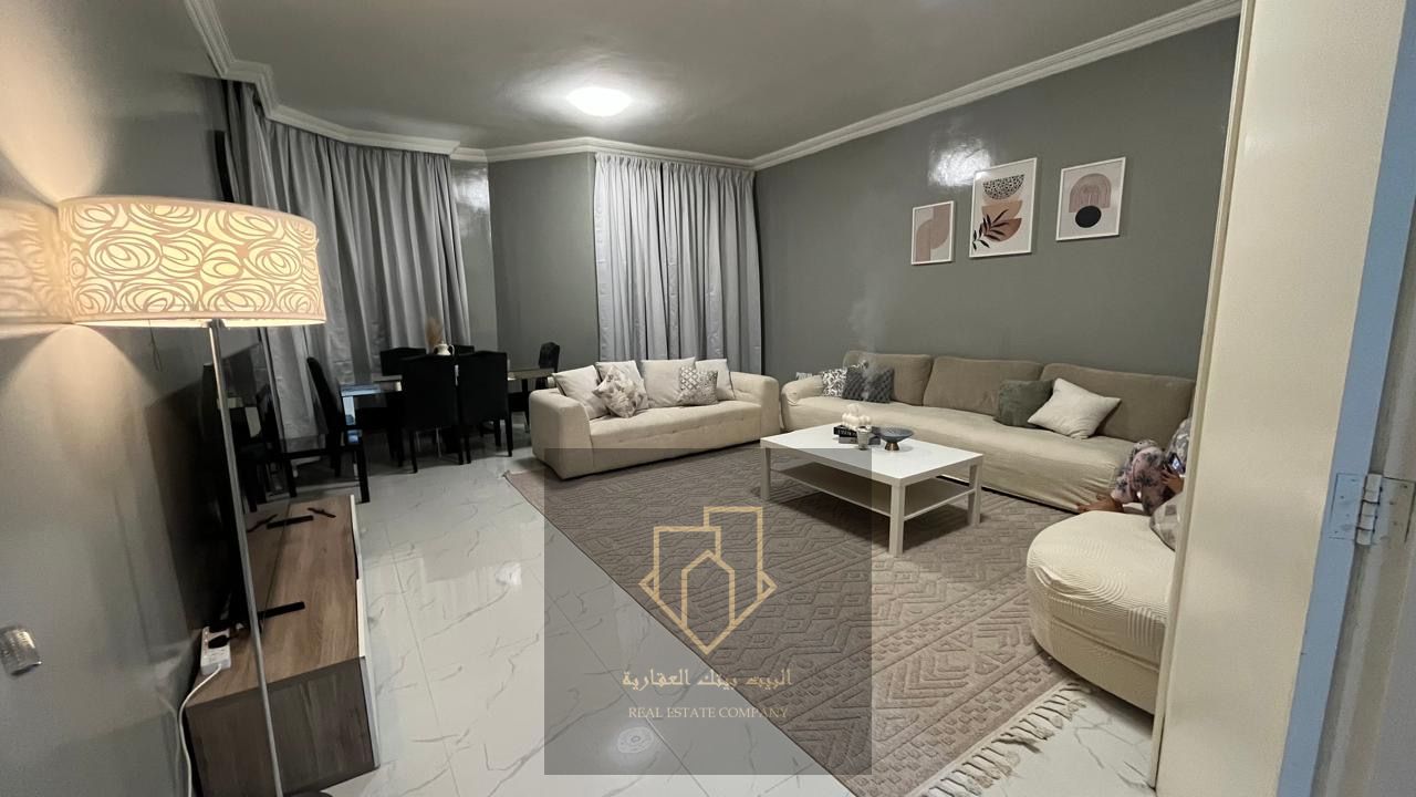 Two rooms, a living room and a maid room for sale, Ajman Creek Towers, super lux finishing