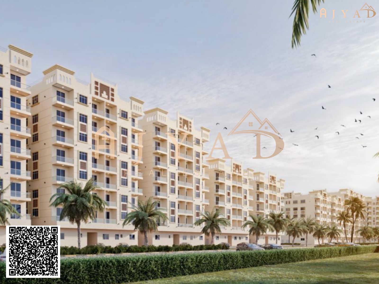 Luxury 2-Bedroom Apartment for Sale in Al-Amras Village – Modern Design, Prime Location & Easy Payment Plan