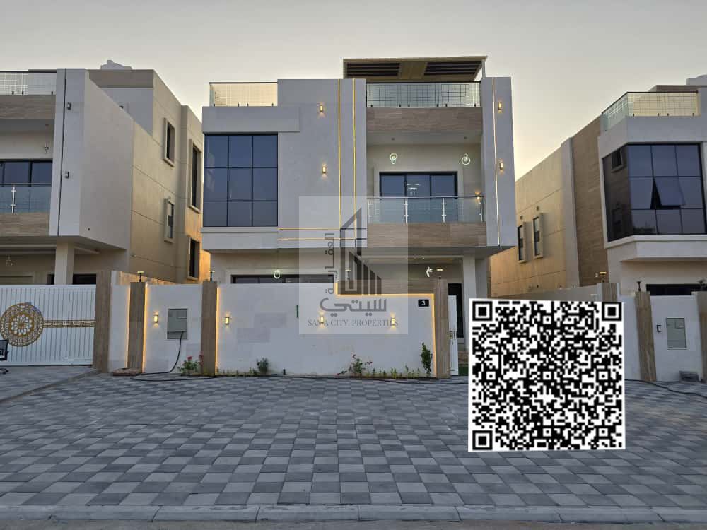 The pinnacle of luxury! A 3-story, 6-bedroom villa with a smart entry system in Al Helio 2!