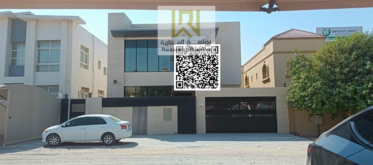 A new luxury villa for sale in Al Rawda 1, Ajman, features a sophisticated, modern design that combines luxury and comfort. It is located in a prime l