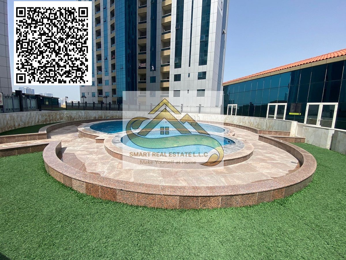 1bed room and a hall big size for sale in ORIEN tower ajman withe two batheroom and a big seperate kitchen and balcony withe beautiful view