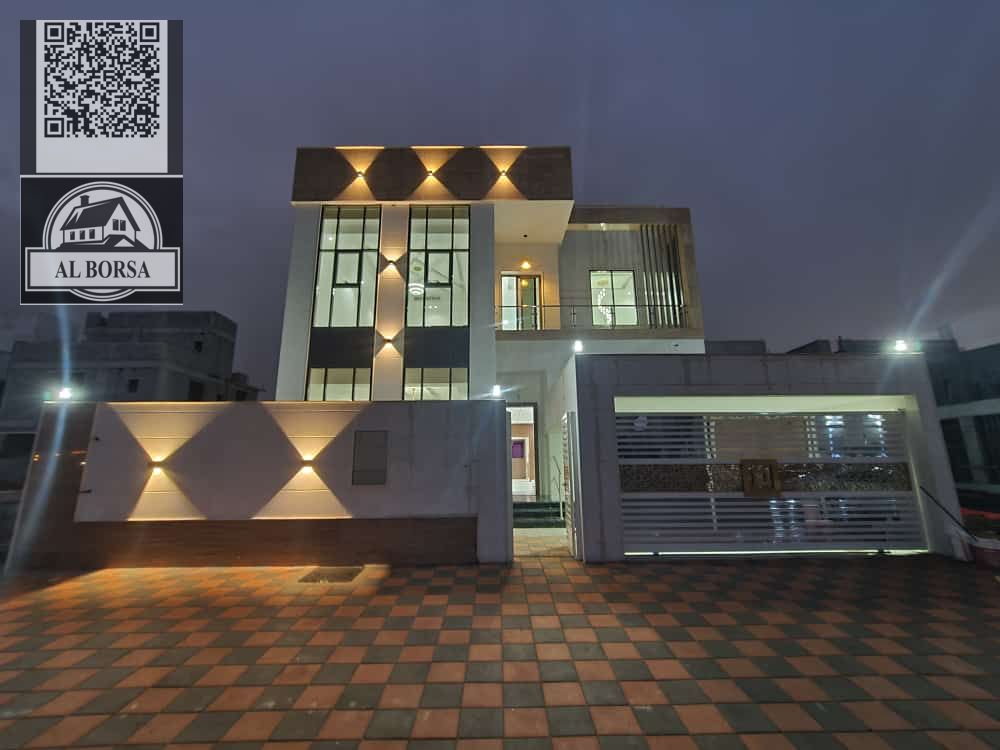 Luxury villa for rent in Al Yasmeen - Ajman | 5 master bedrooms + majlis + hall + maid's room | Central air conditioning and location close to the par