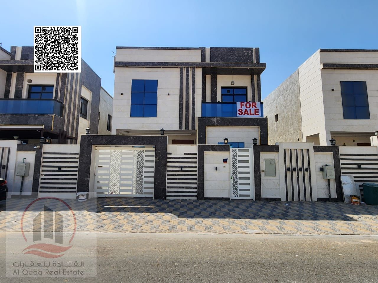 For sale: Modern villa in Al Zahia, Ajman (5 master bedrooms + large living room + large hall + maid's room)
