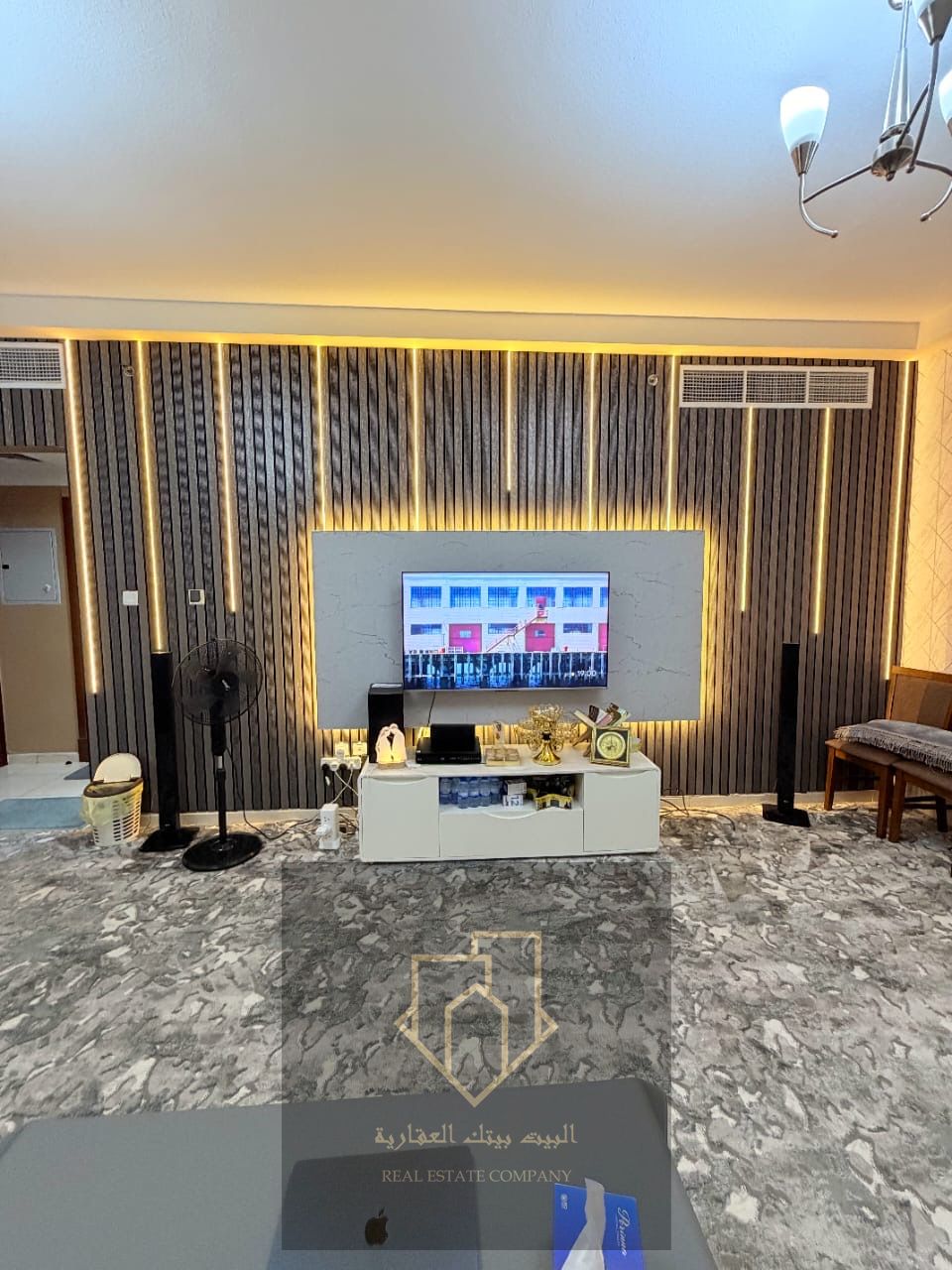 You own two rooms and a living room with a first payment of 270 thousand in Orient Towers