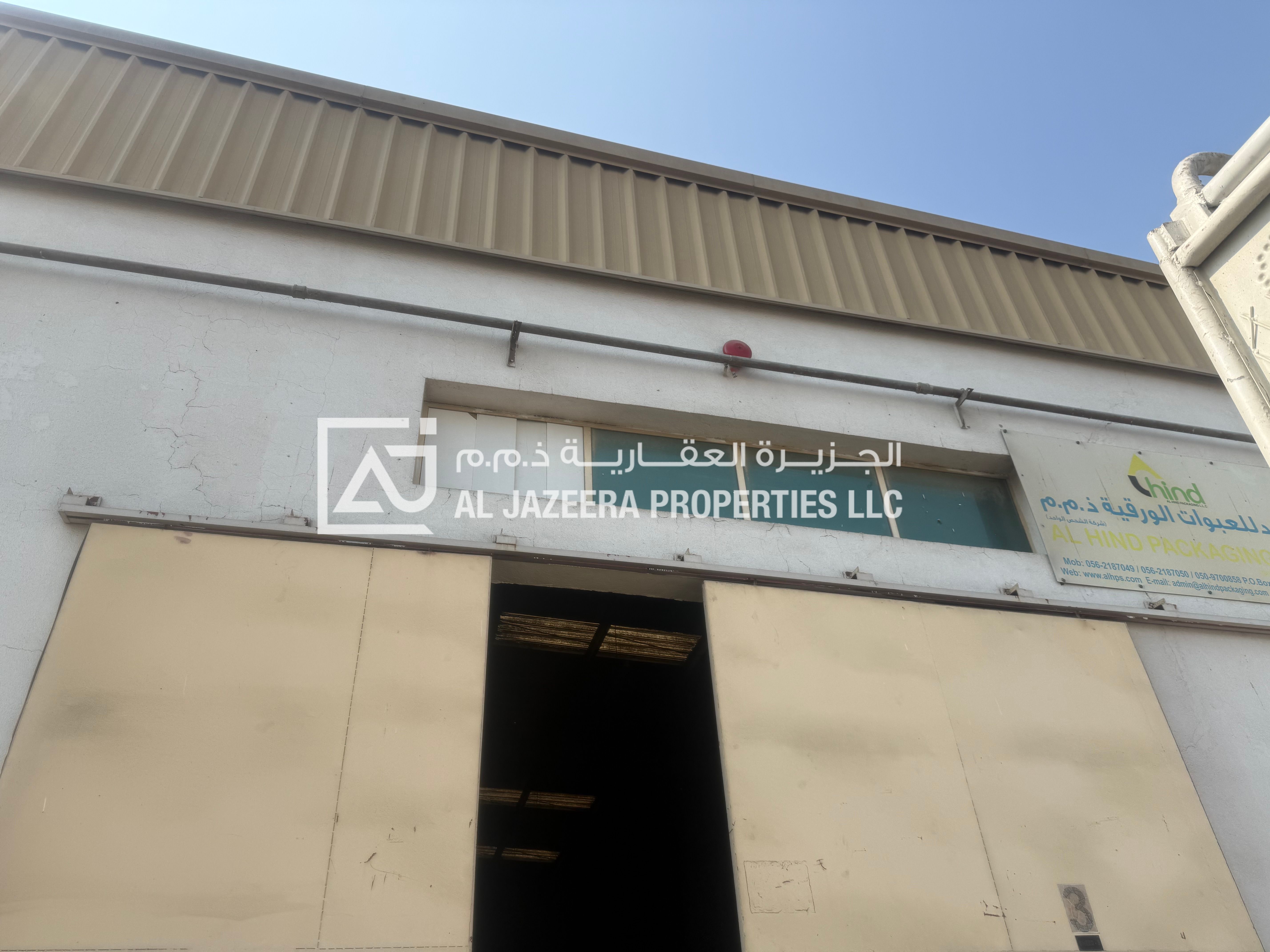 2400 SQ FT WAREHOUSE AVAILABLE FOR RENT WITH ELECTRICI in industrial jurf 3 ajman