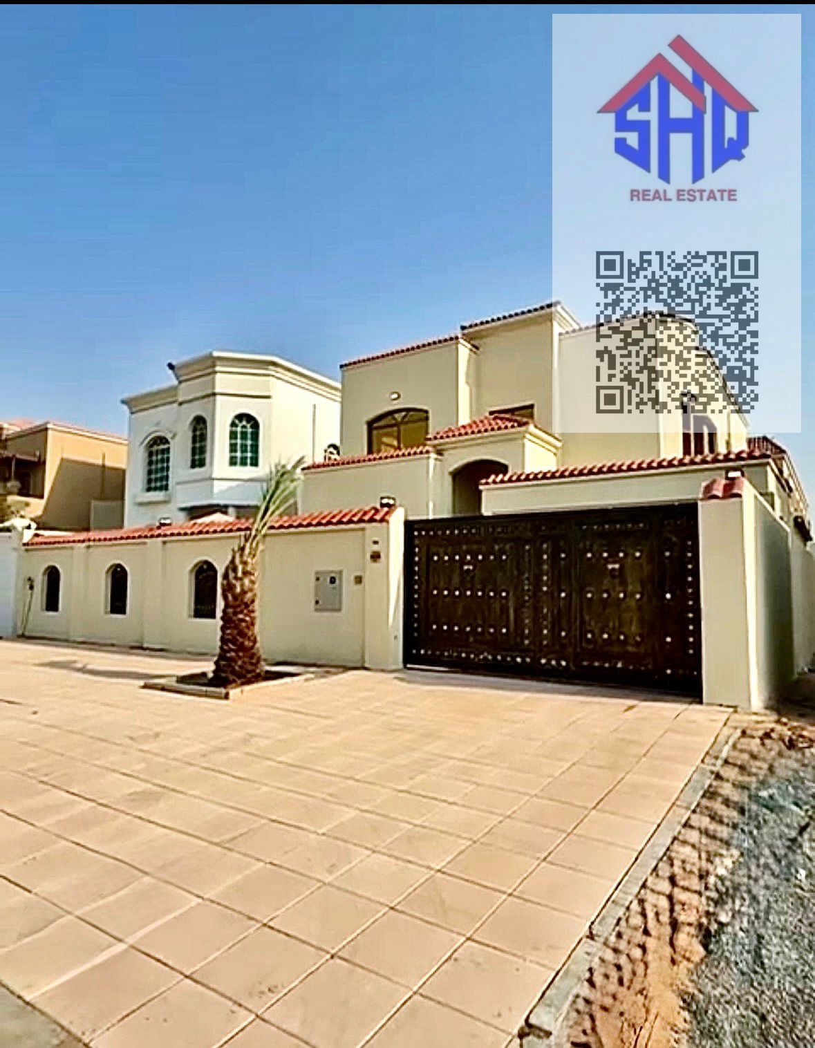 For sale Villa in Al Mowaihat 1 6 Master Rooms Separate Majlis and Lounge Maid's Room Outside Area 4250 sqft Construction life is 10 years The price is two million 100 Proximity to all services The villa is located in the Mowaihat area that offers all the