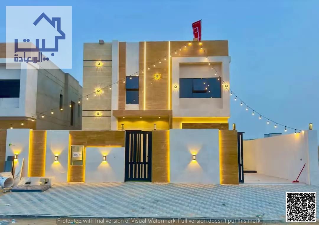 For sale: Dream villa in upscale Al Zahya, modern design, includes registration & ownership fees, negotiable price, freehold for all, 100% bank financ