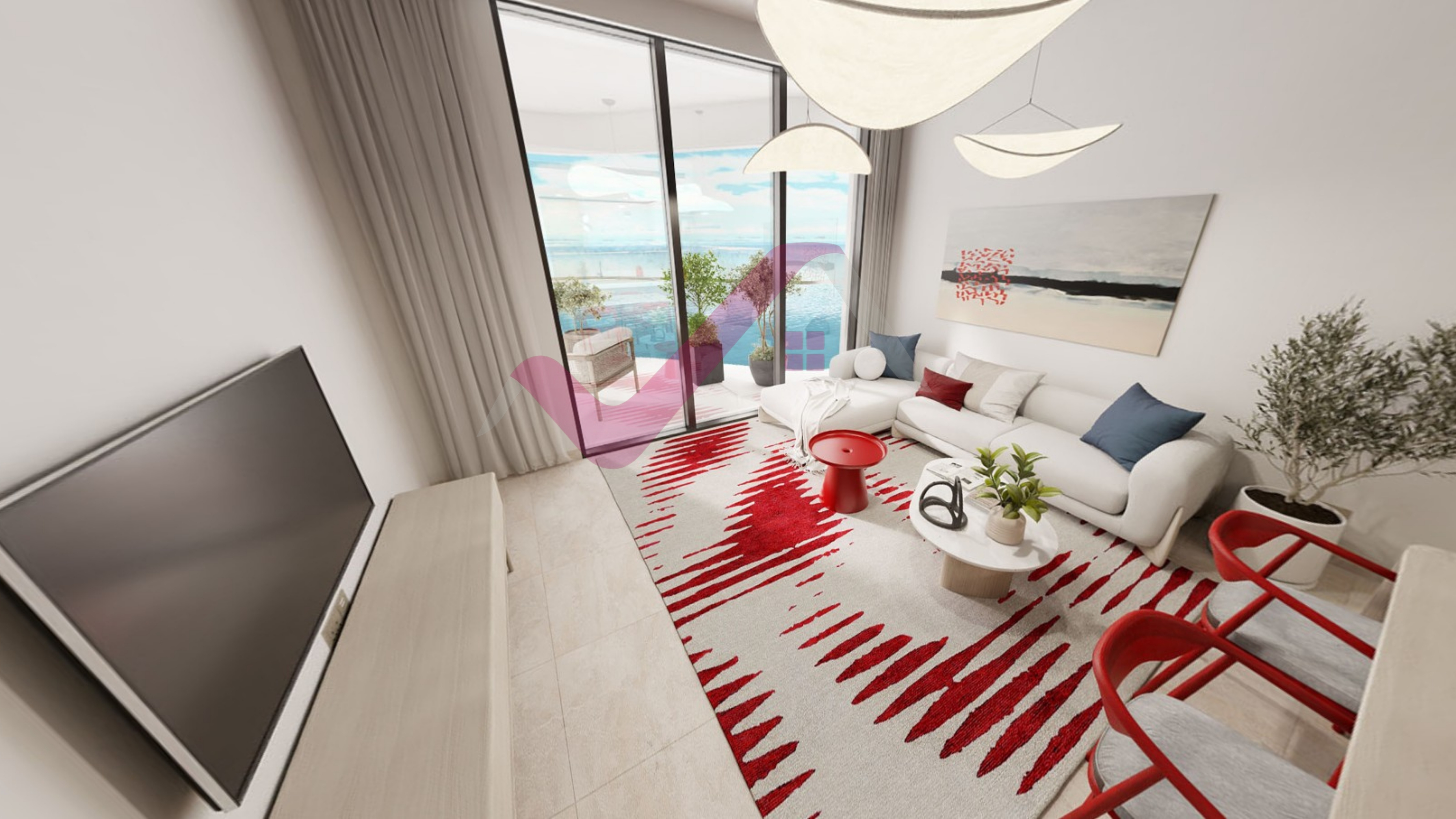 Furnished 2BR | High Floor | Sea View | Near Wynn Casino