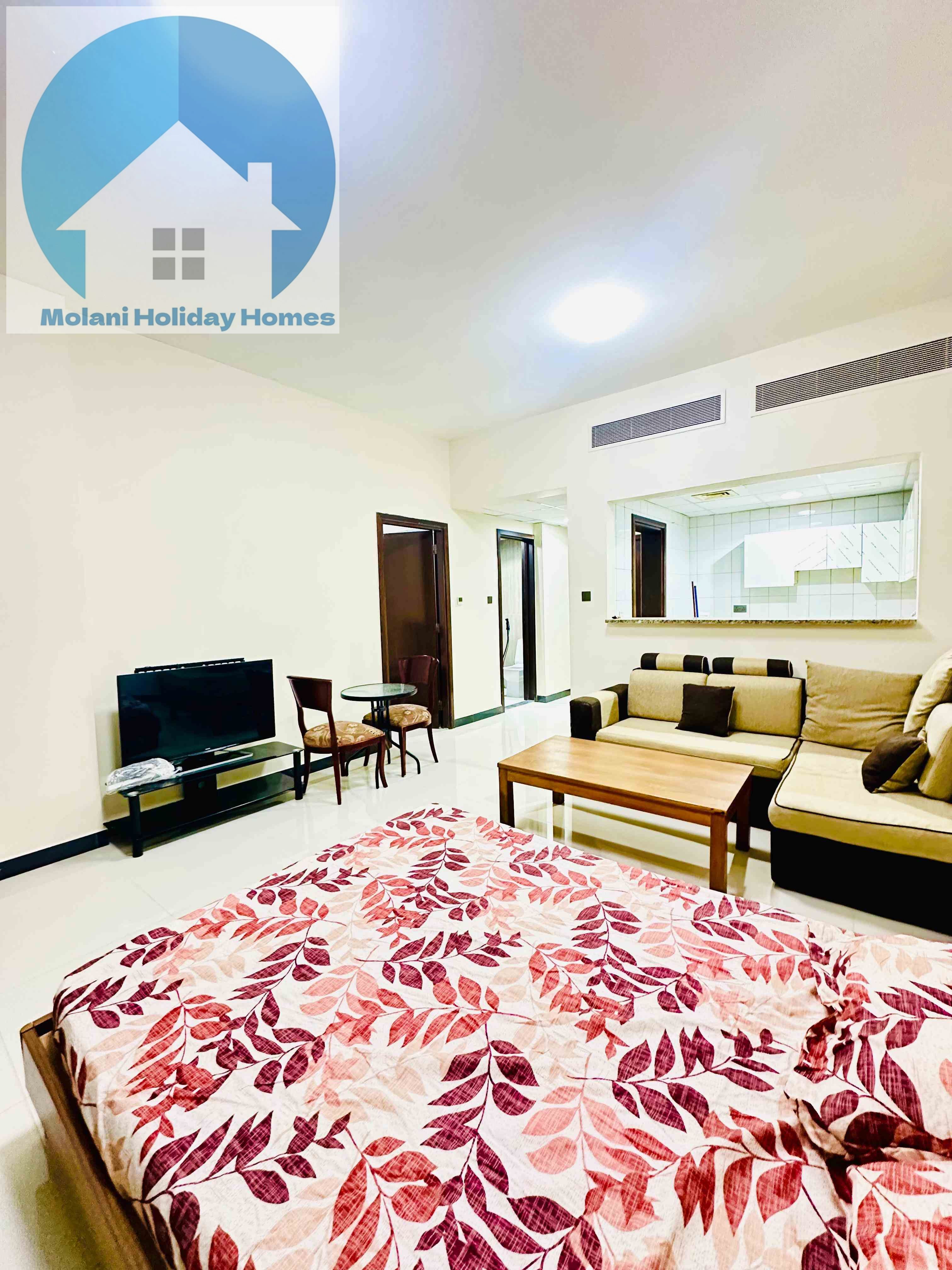 Super Deal## Amazing Fully Furnished Luxury Renovated 1BHK Available in Spain Cluster with balcony in international city