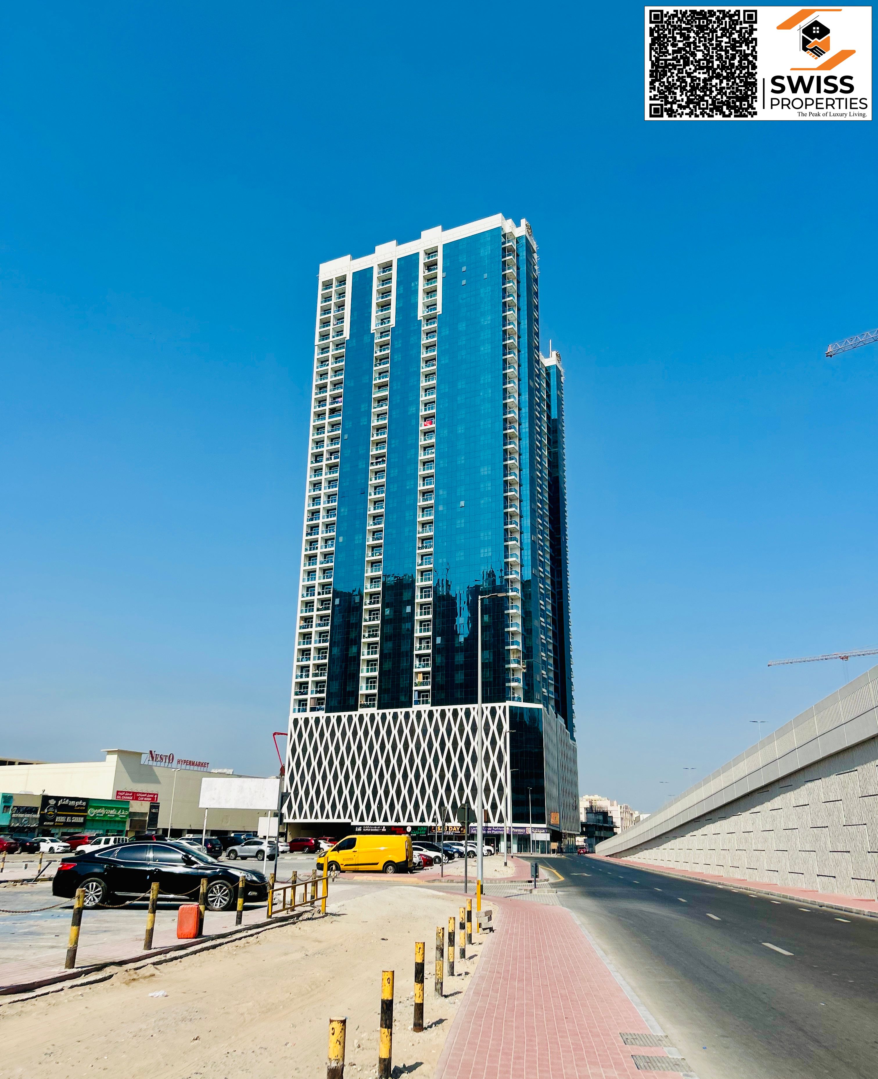 Open View 1 BHK Apartment for Sale – Oasis Tower 2, Ajman