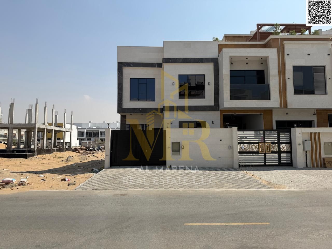 Discover the splendor of elegant living in a villa in Al Bahia, 4 master bedrooms, ready to move in, freehold