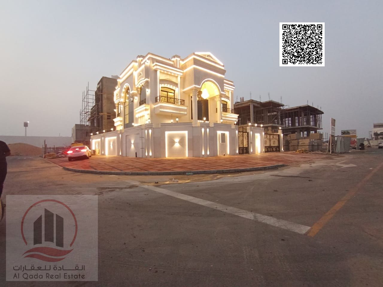 For sale, a villa in Ajman Al Helio, 5 master rooms, a Majles room, a hall, and a maid’s room, freehold for all nationalities, Installment with out do