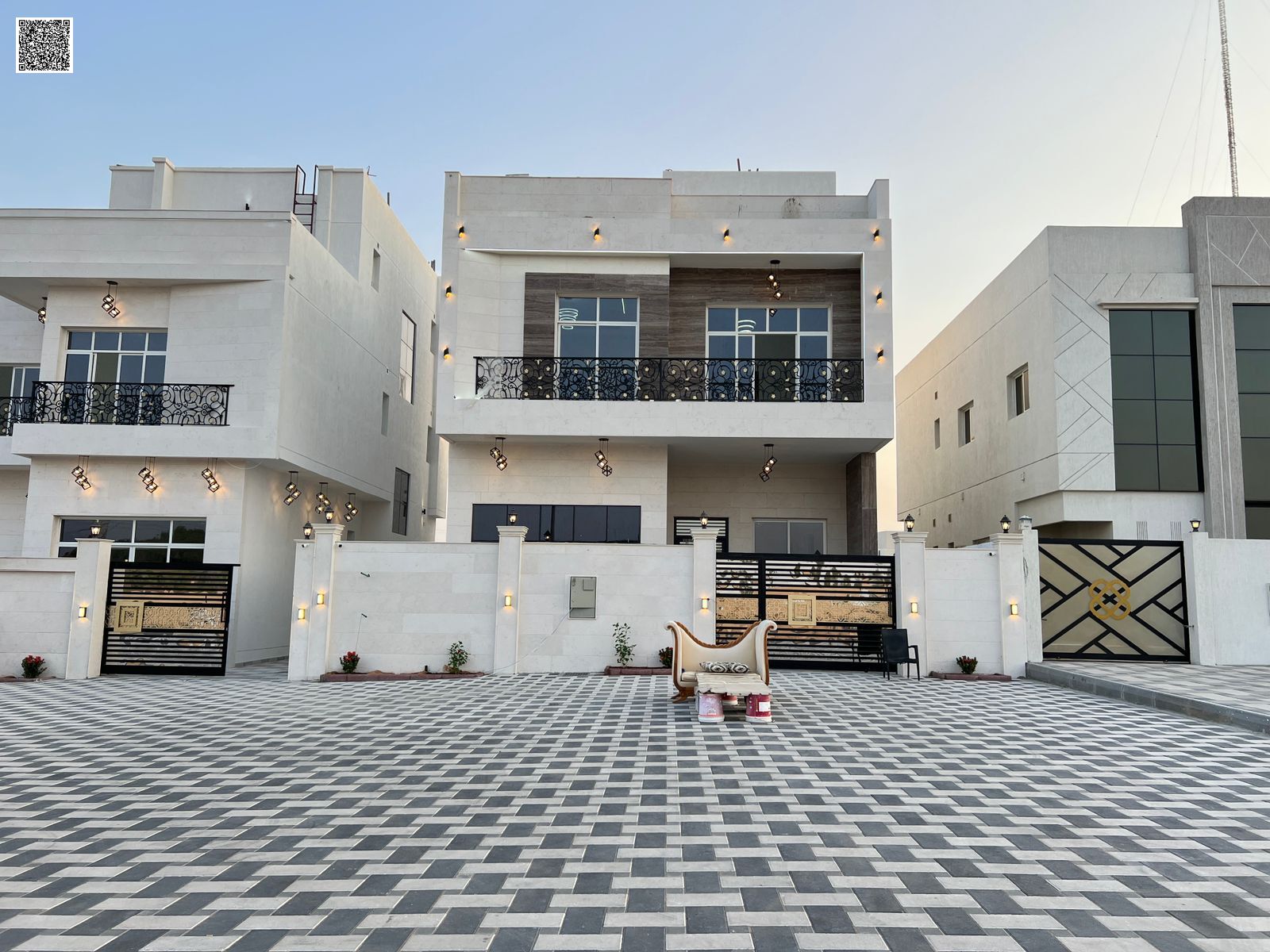 Luxury villa with air conditioning, all inclusive, opposite all services and the mosque