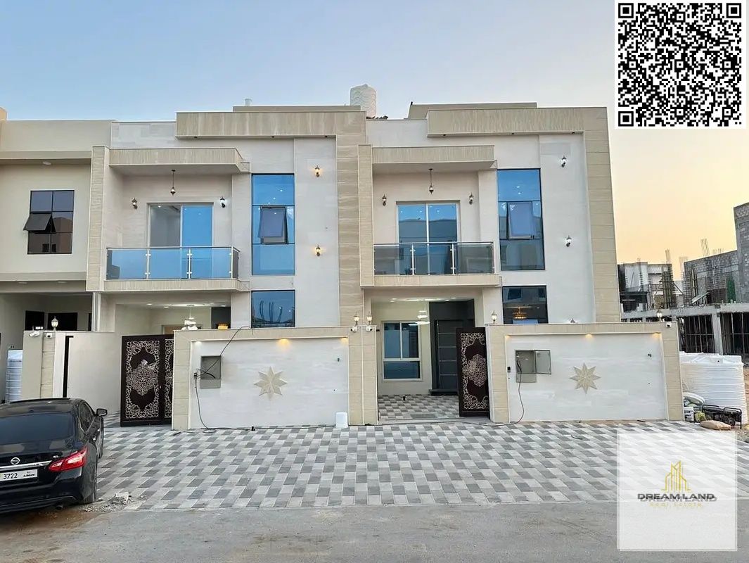 Villa - Two floors & Large courtyard including fees - Close to Sheikh Mohammed bin Zayed Road - Freehold for all nationalities for life - With the pos