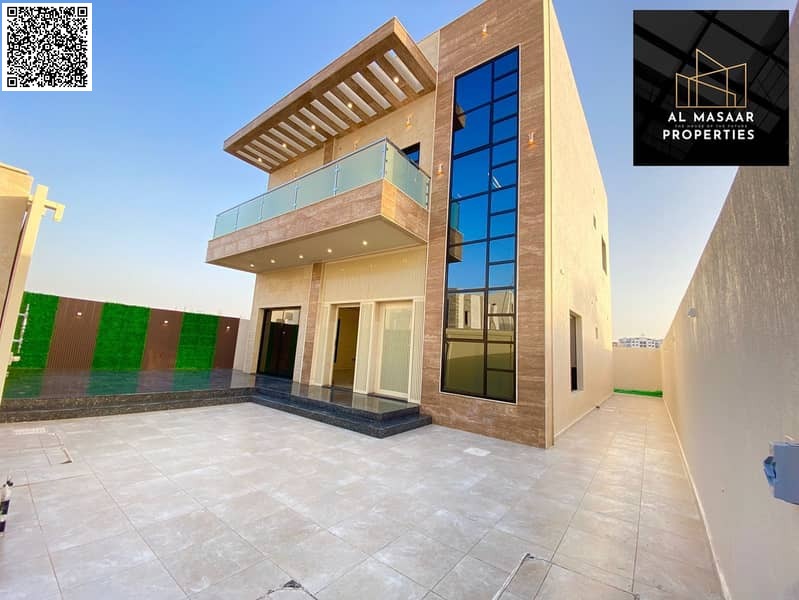 Villa in Al Zahya area, 3 master bedrooms, price includes registration and ownership fees