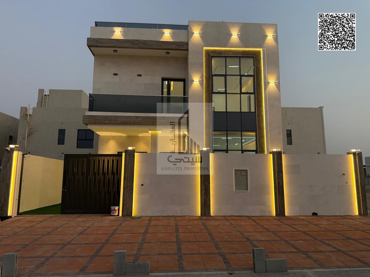 At a bargain price and without a down payment, one of the most luxurious villas in Al Zahya