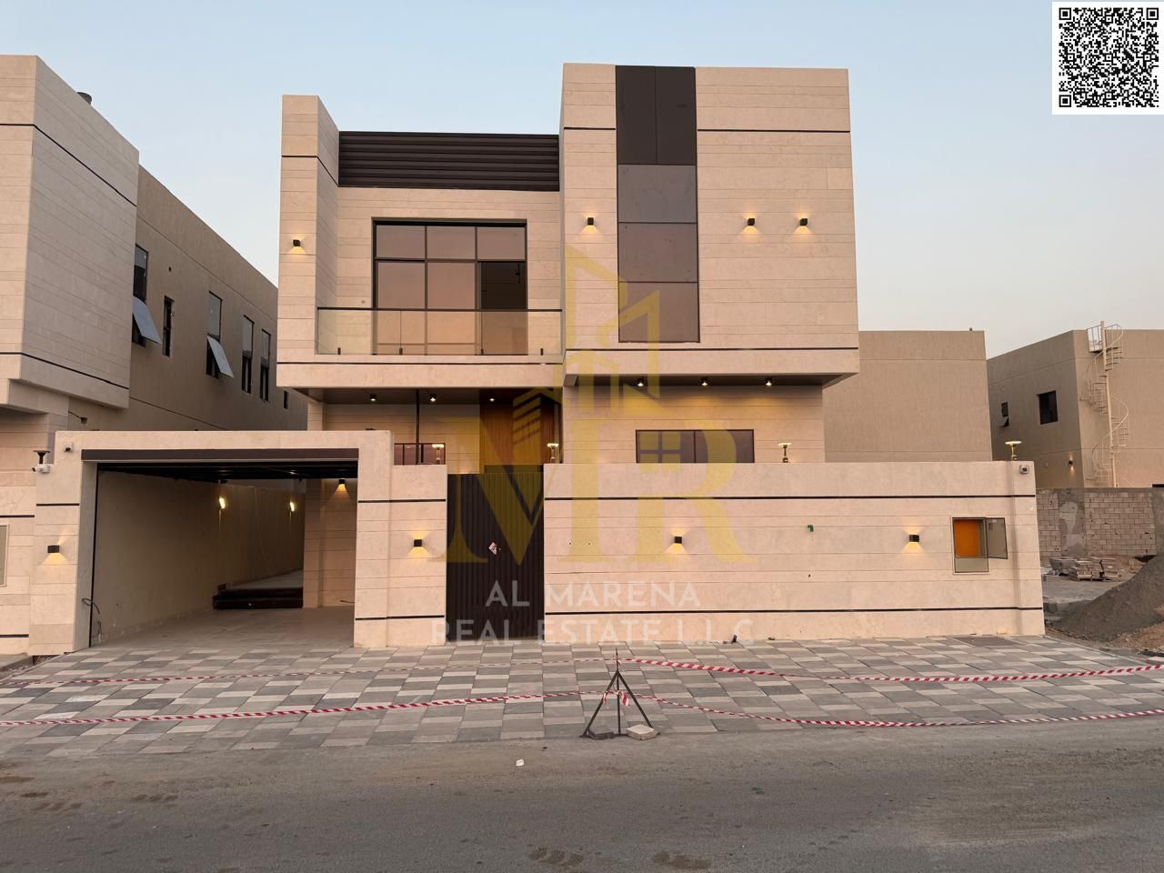 Luxury villa for sale in Al Bahia, an exceptional opportunity for distinguished ownership at a price including registration and ownership fees.