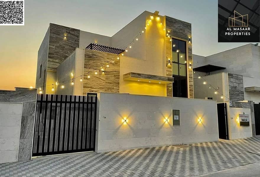 A villa at a price including registration and ownership fees, ready for occupancy in the most prestigious areas of Ajman, freehold