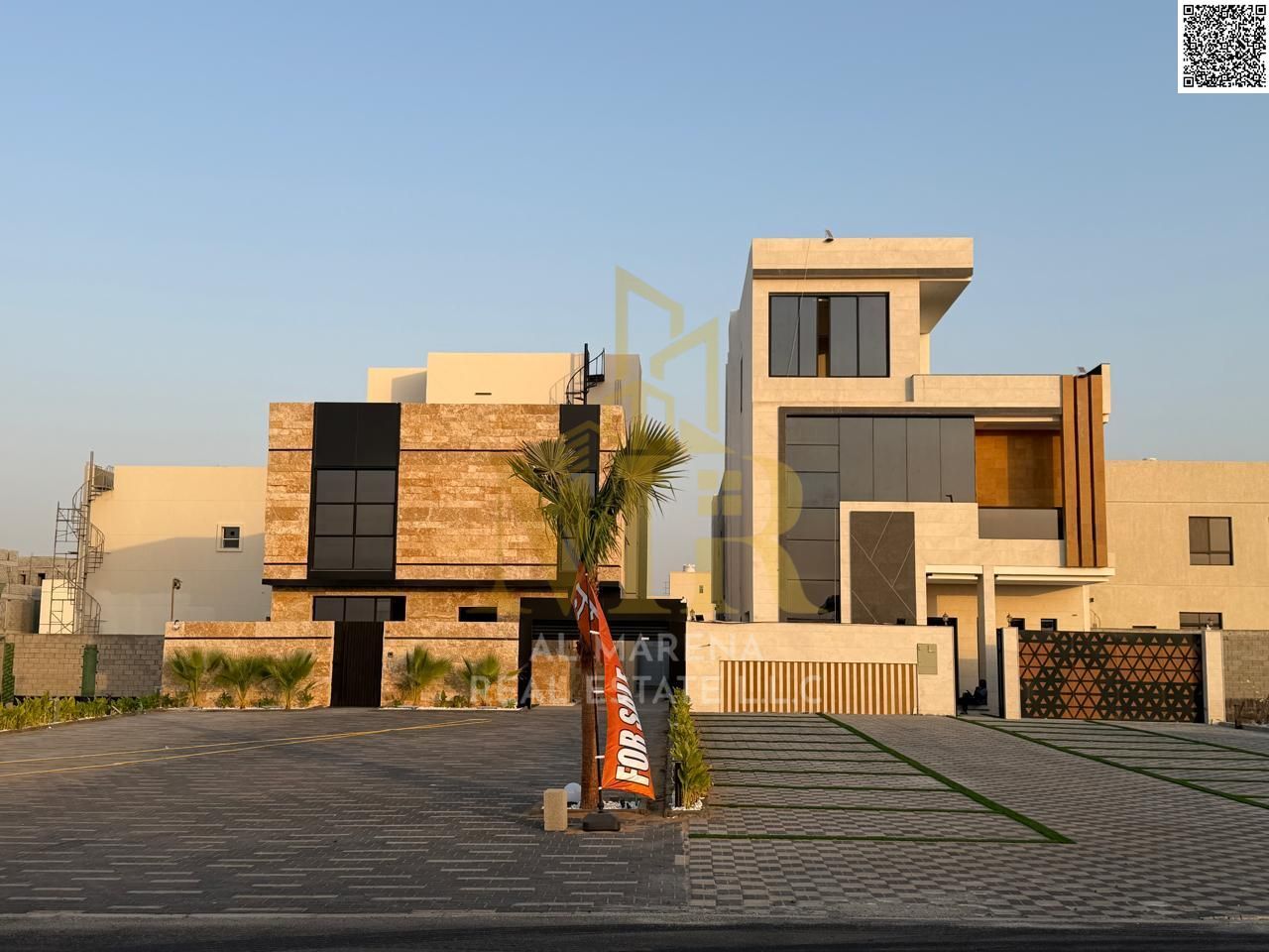 For sale, a two-story villa with a roof, including registration and ownership fees, in the Al Bahia area, freehold for all nationalities.
